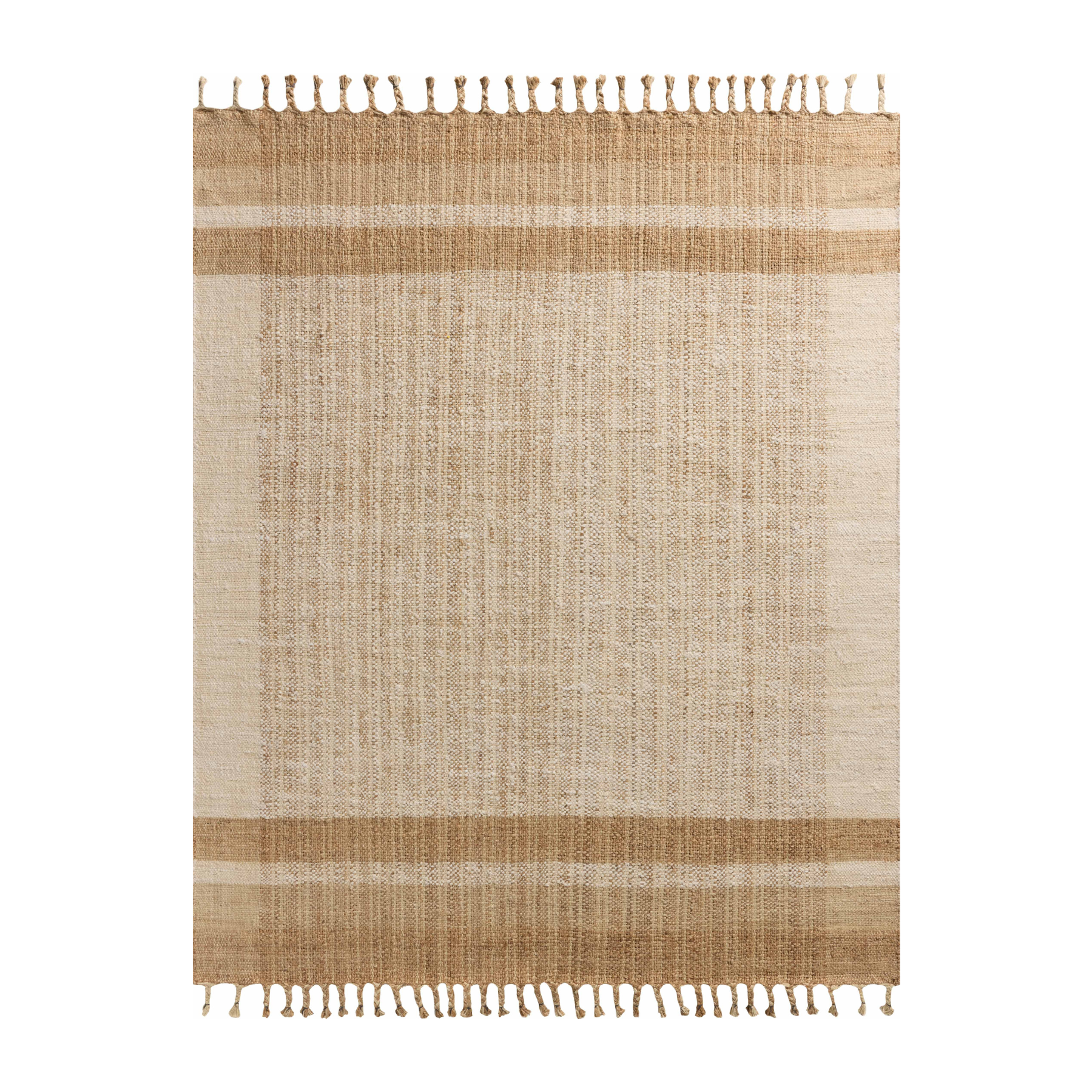 Magnolia Home by Joanna Gaines x Loloi Louie Ivory / Natural RUGS - jute Loloi 18" x 18" sample
