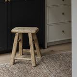 Mable Vintage Stool - Natural 0-VINTAGE - stool Hauer Market