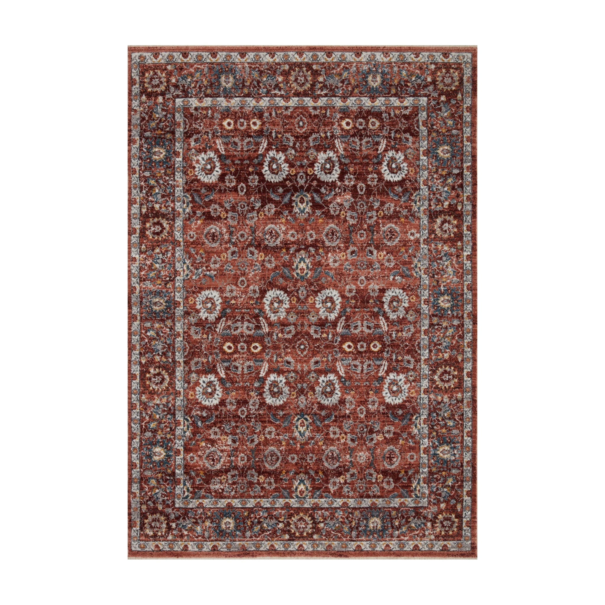 Loloi Samra Brick / Multi Rug Loloi 18" x 18"