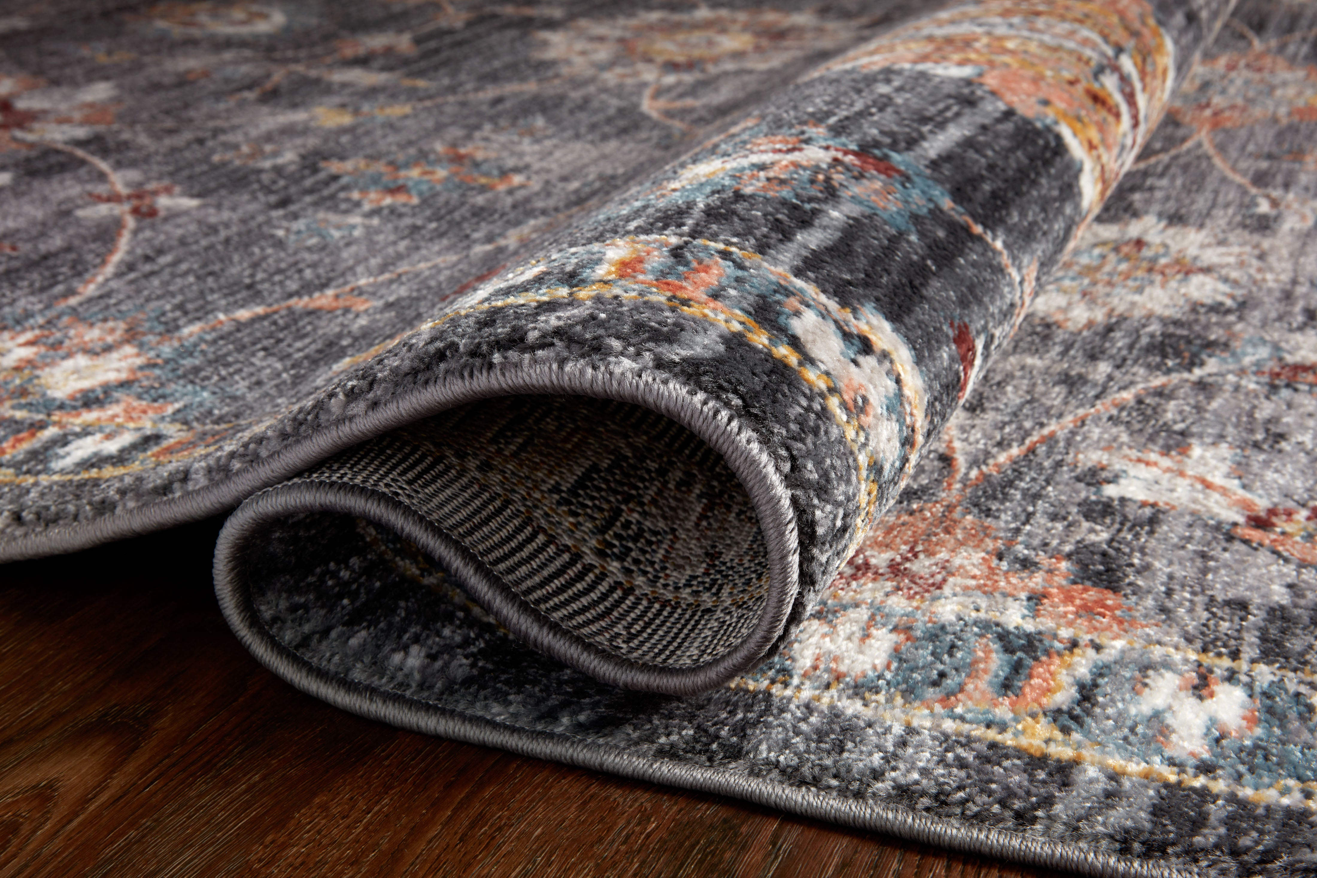 Loloi Samra Charcoal / Multi Rug Loloi