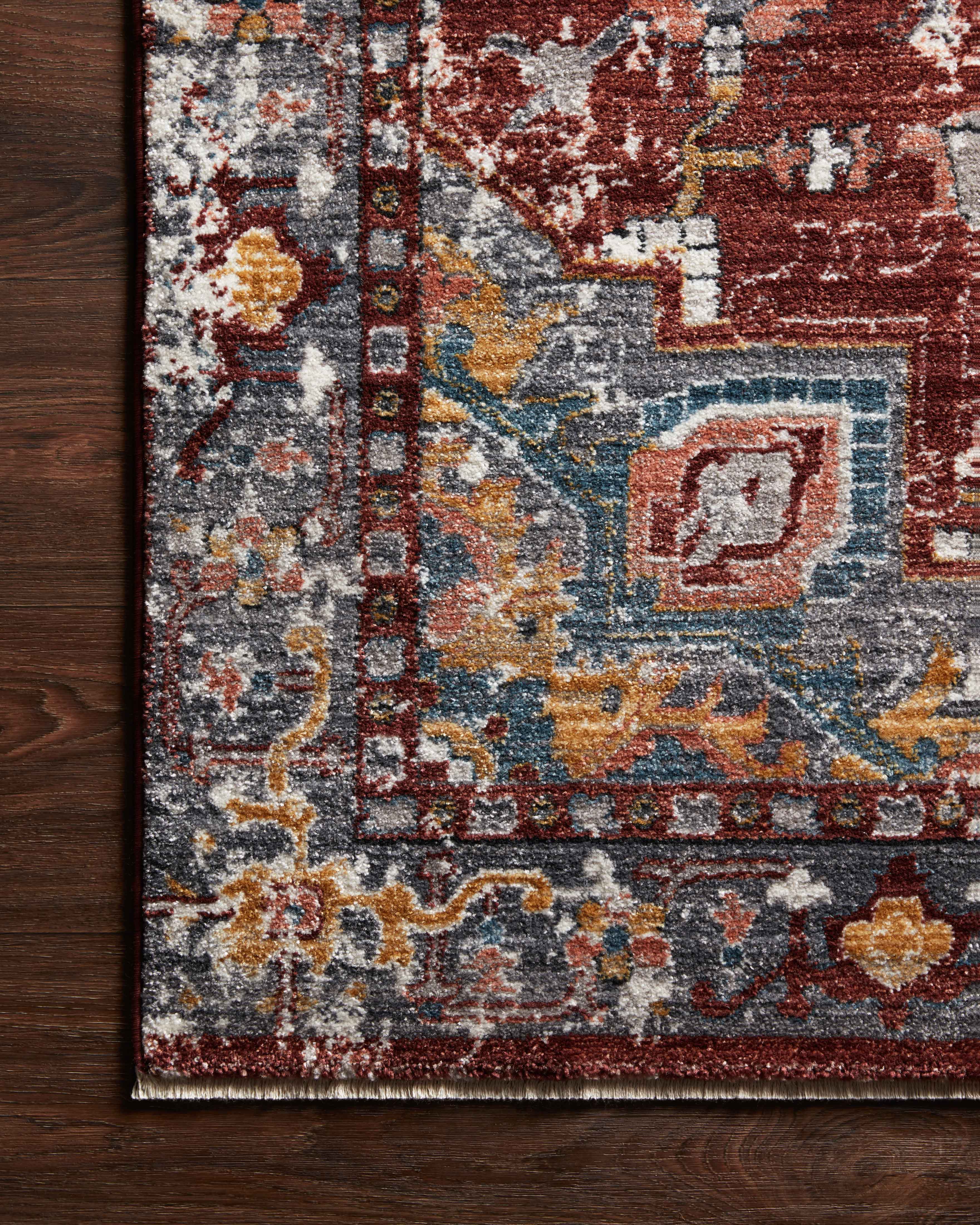 Loloi Samra Brick / Grey Rug Loloi