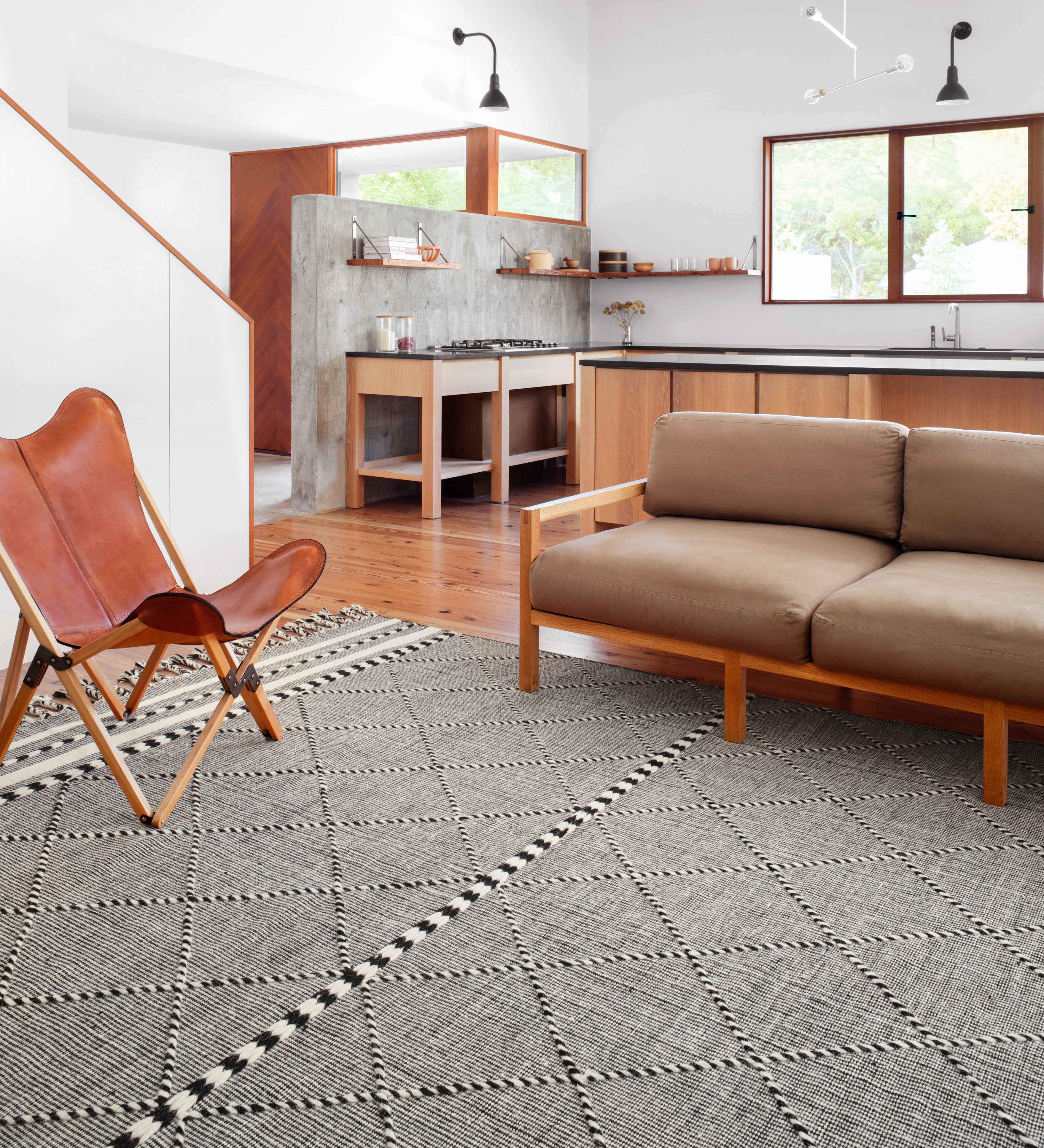 Loloi Sawyer Black Rug RUGS - wool Loloi