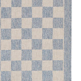 Sablebrook Blue Checkered Rug