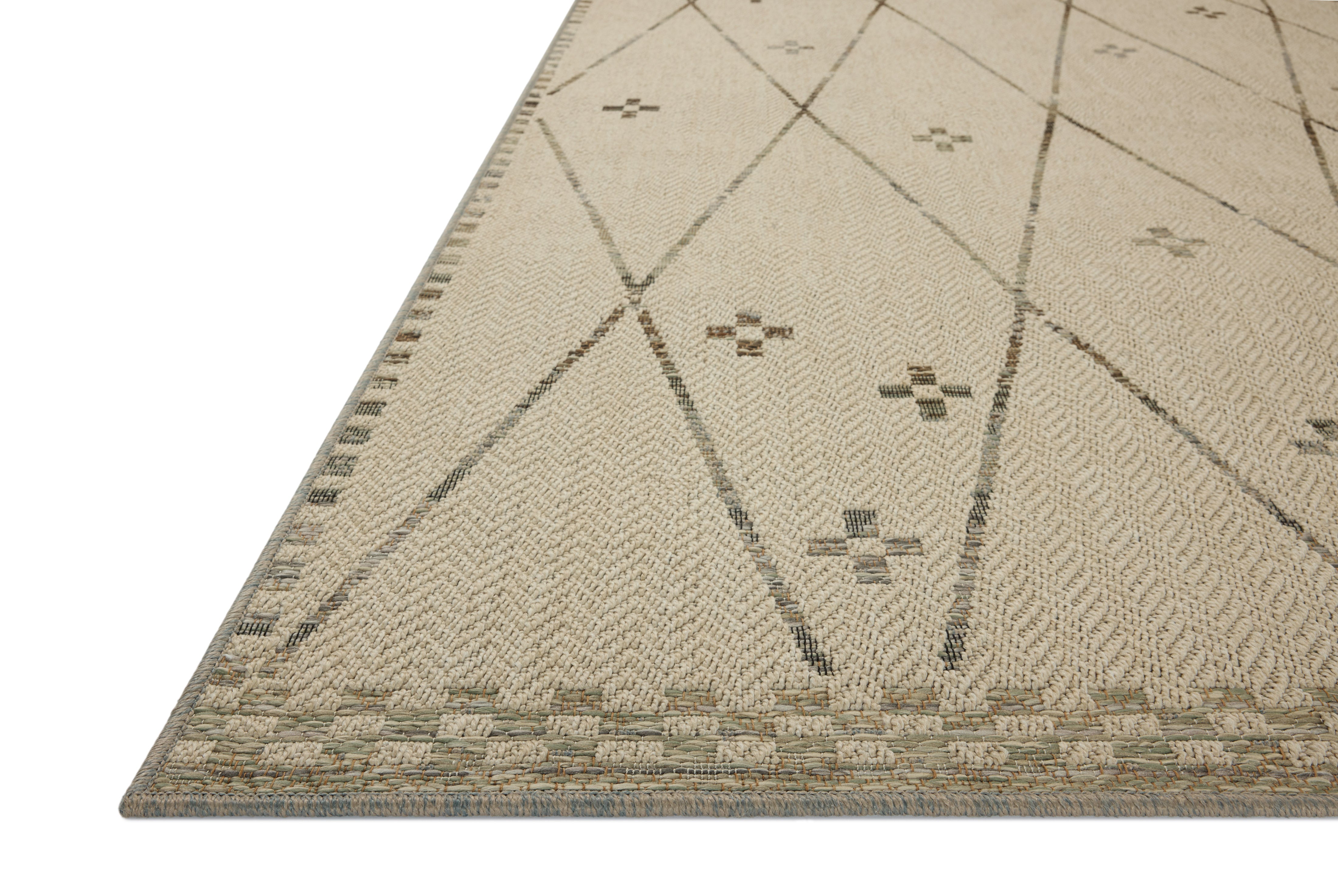 Loloi Saylor Ivory / Pebble Indoor/Outdoor Rug RUGS - synthetic Loloi