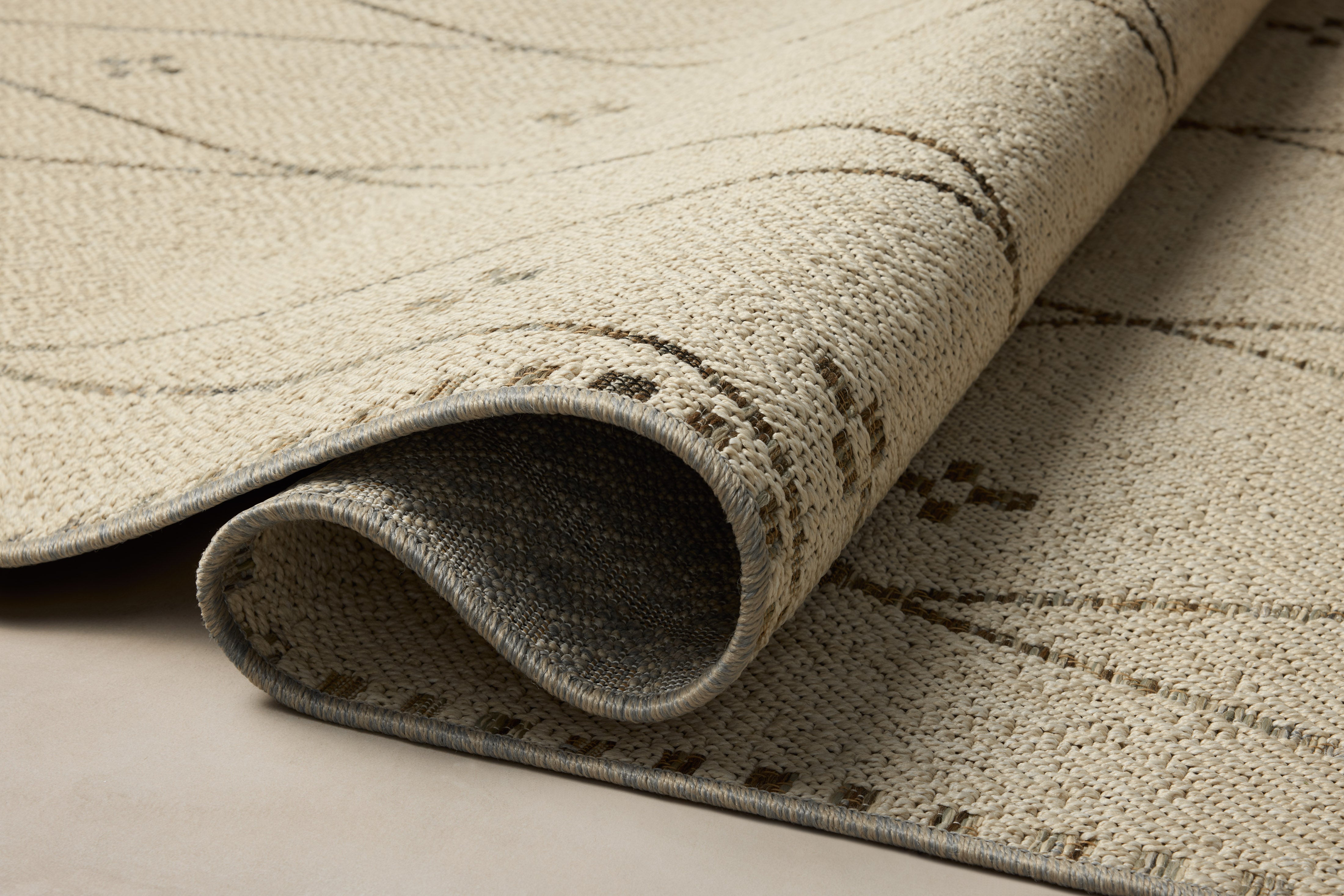 Loloi Saylor Ivory / Pebble Sample Indoor/Outdoor Rug RUGS - synthetic Loloi