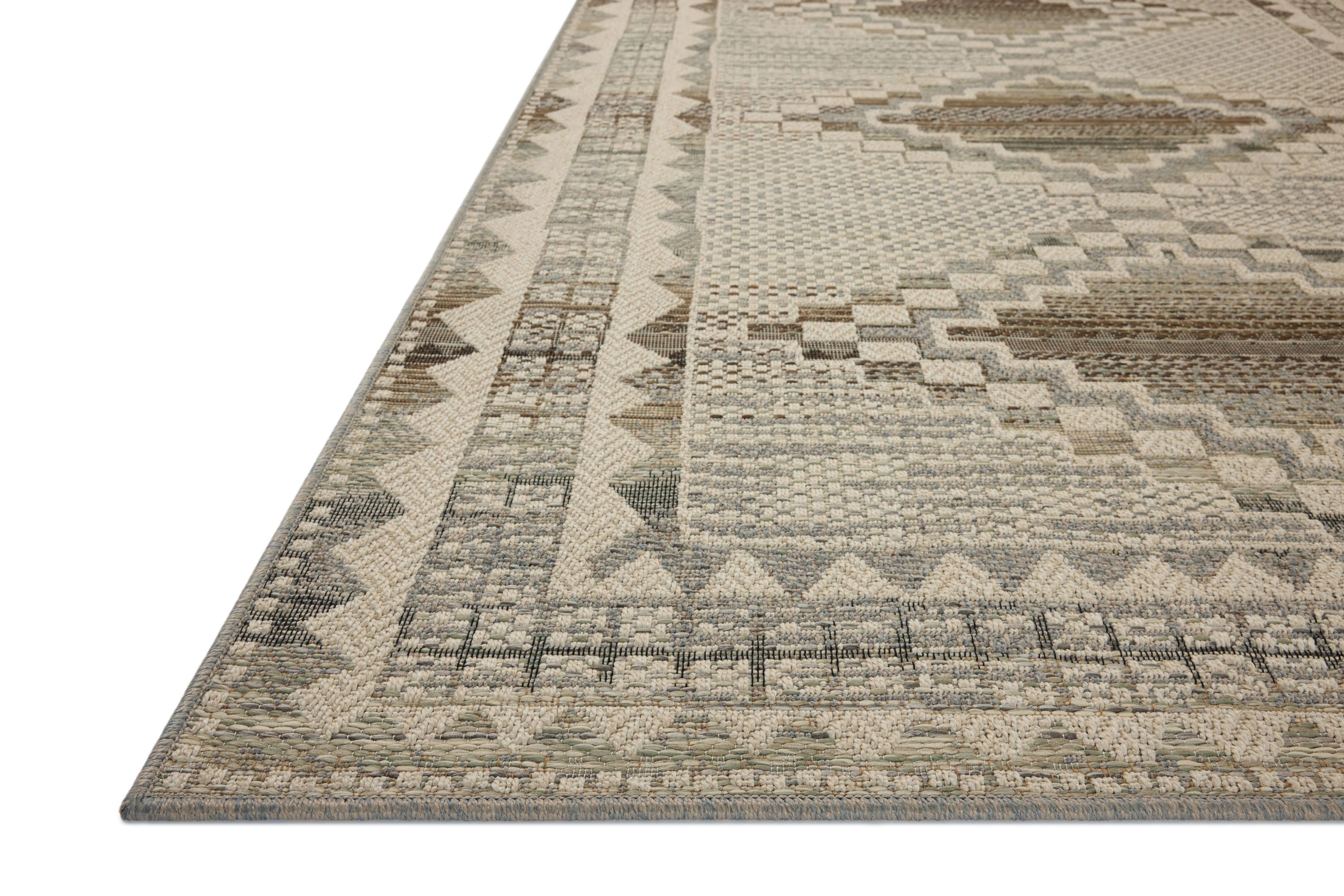 Loloi Saylor Ivory / Granite Indoor/Outdoor Rug RUGS - synthetic Loloi