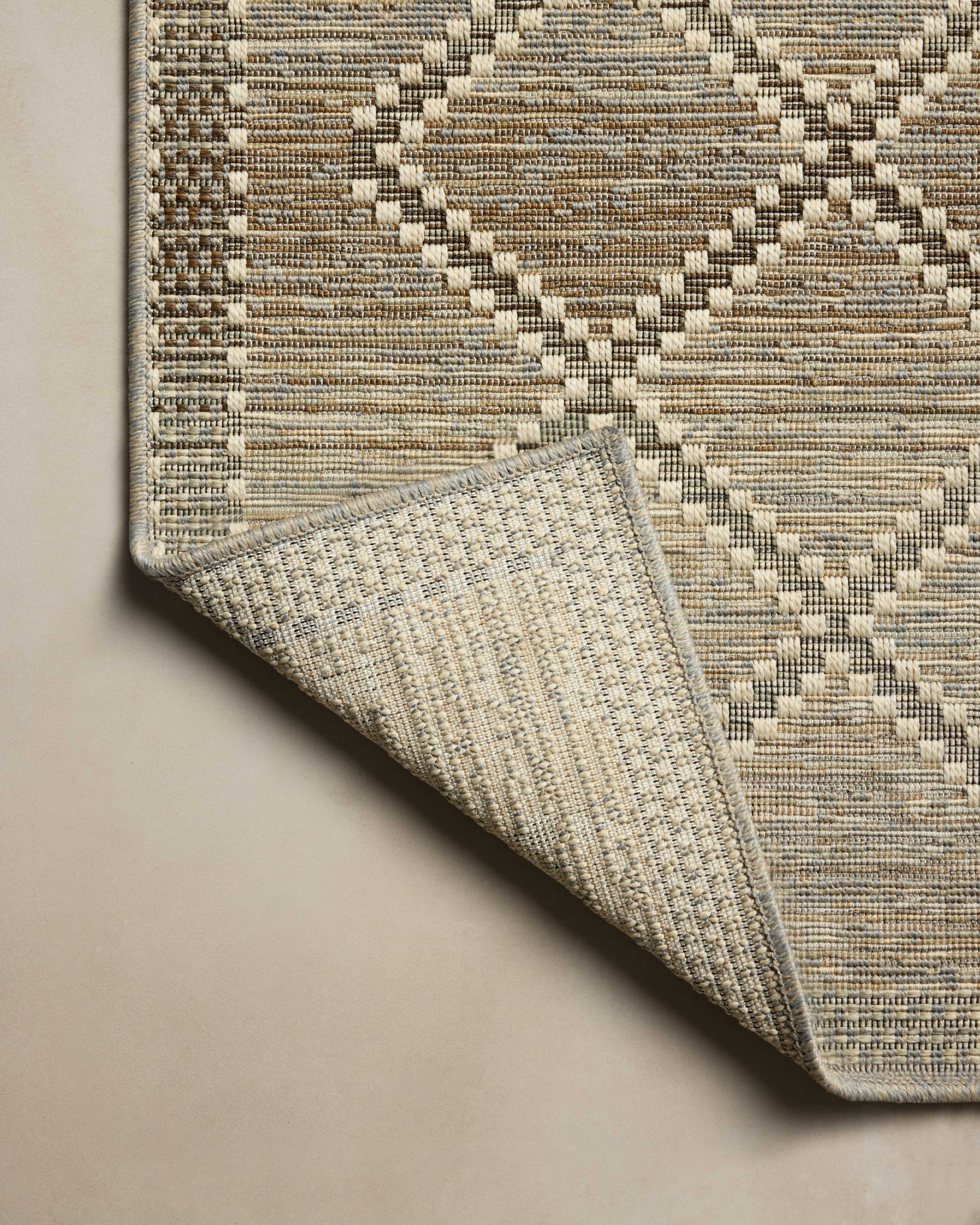 Loloi Saylor Stone / Ivory Sample Indoor/Outdoor Rug RUGS - synthetic Loloi