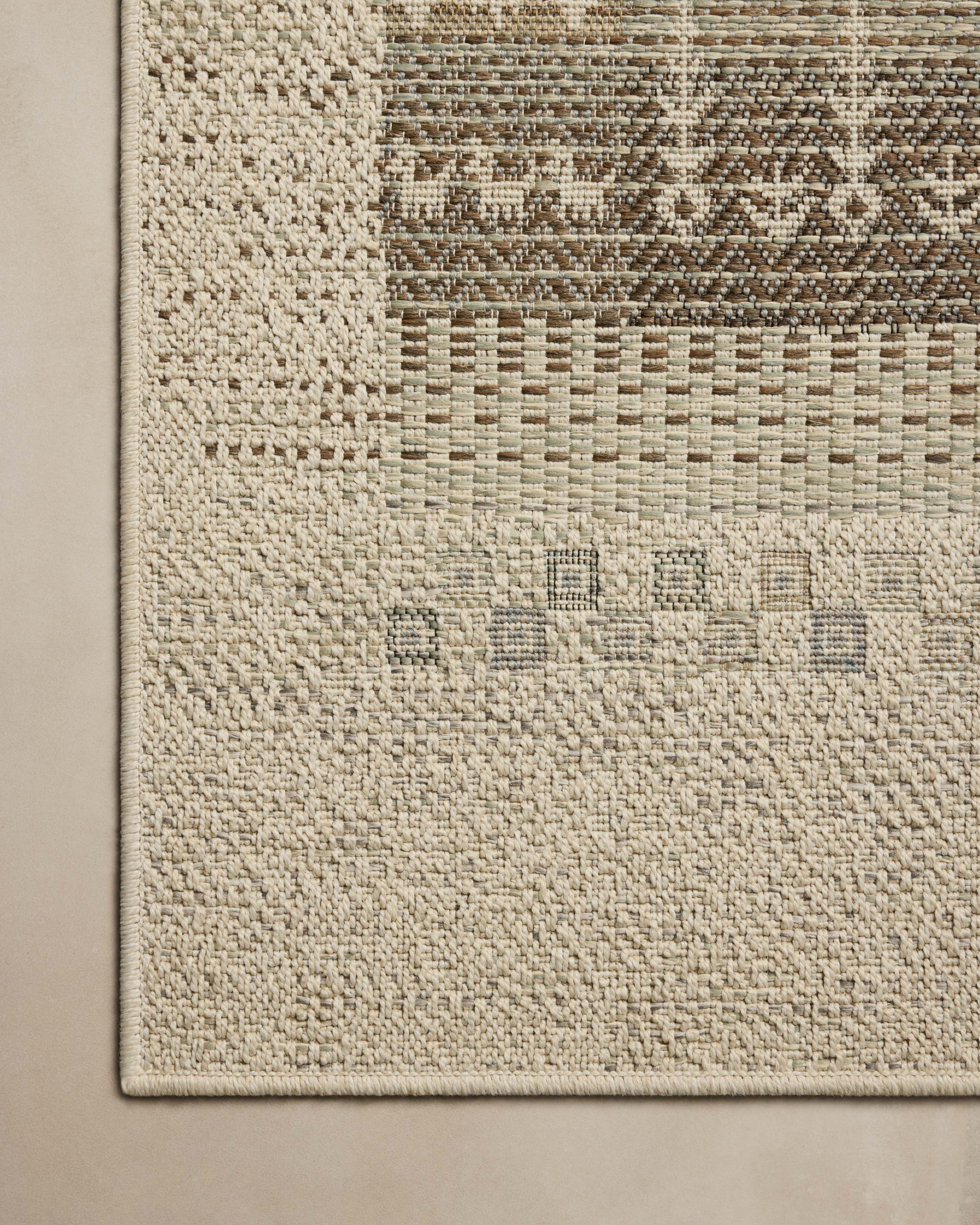Loloi Saylor Ivory / Earth Sample Indoor/Outdoor Rug RUGS - synthetic Loloi