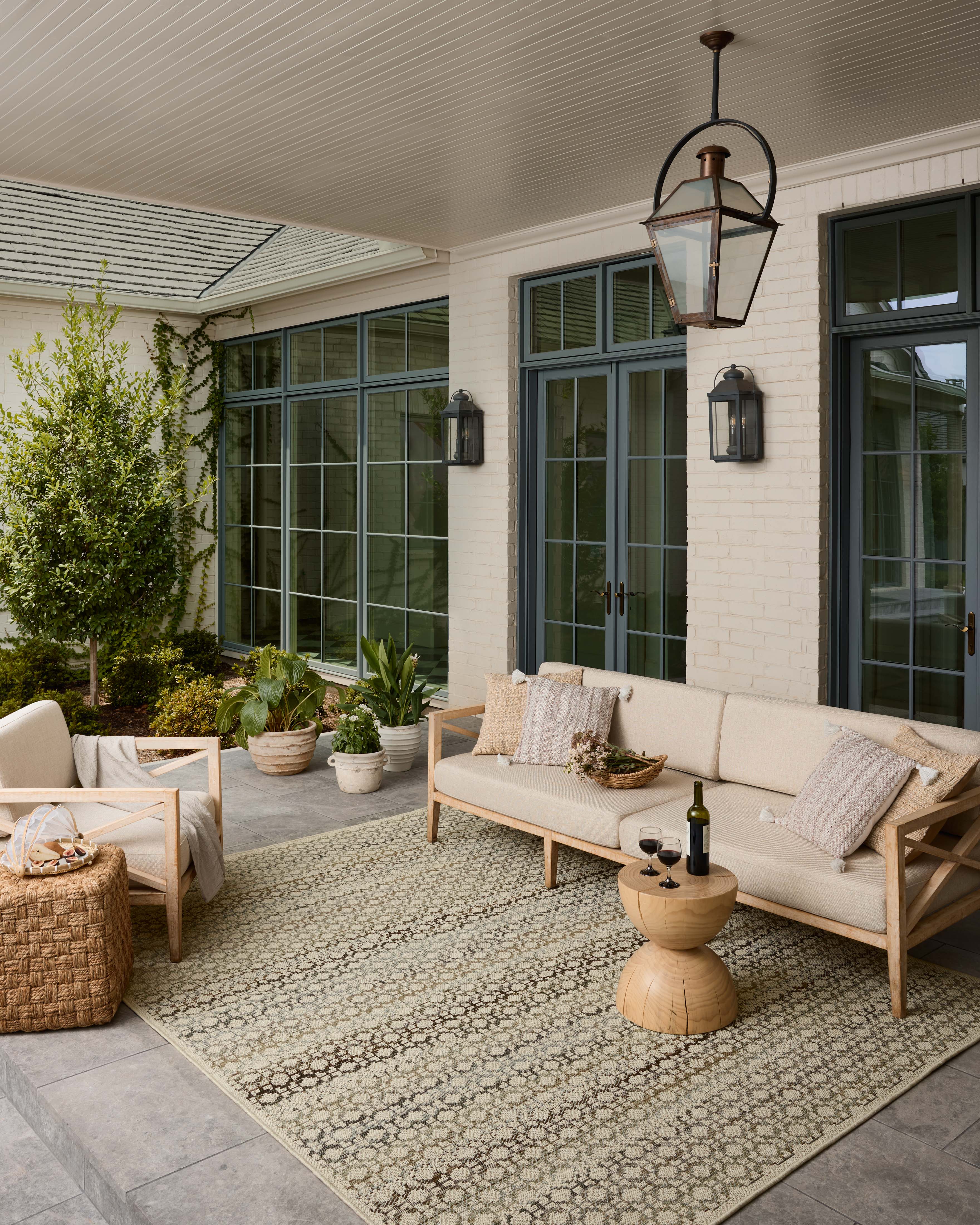 Loloi Saylor Ivory / Multi Sample Indoor/Outdoor Rug RUGS - synthetic Loloi