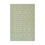 Santi Tile Hand Woven Rug RUGS - wool Momeni Green 2'6" x 8' Runner