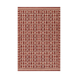Santi Tile Hand Woven Rug RUGS - wool Momeni Red 2'6" x 8' Runner