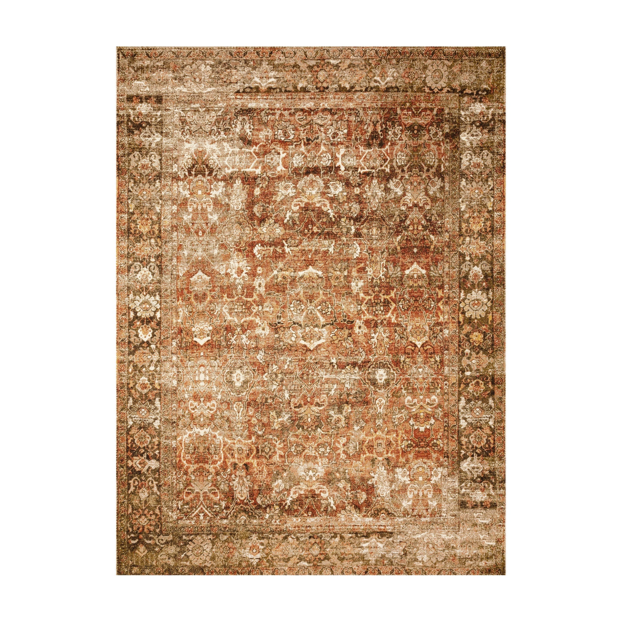 Loloi Sebastian Rust / Tobacco Rug RUGS - synthetic Loloi 18" x 18"