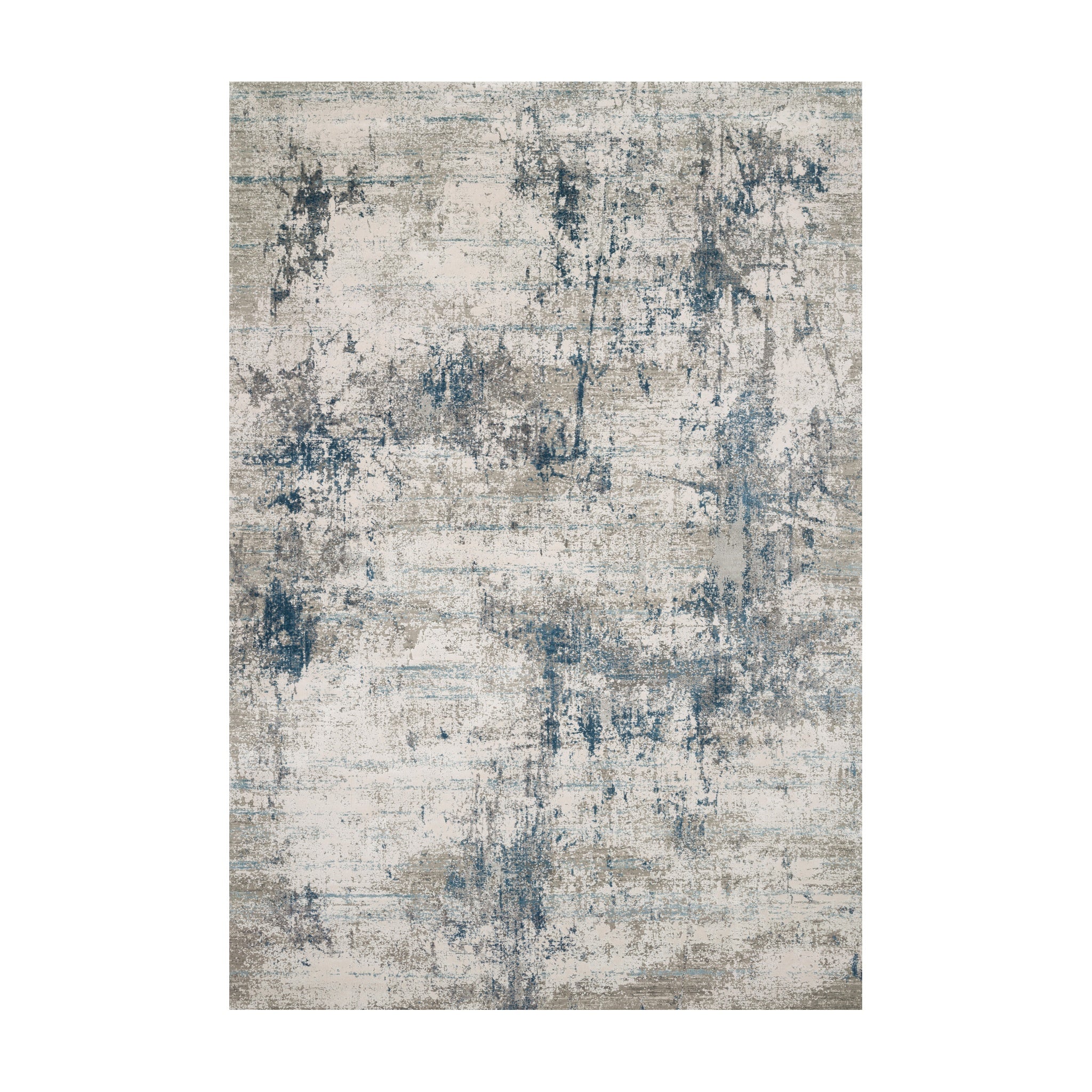 Loloi Sienne Ivory / Ocean Rug RUGS - synthetic Loloi 18" x 18"