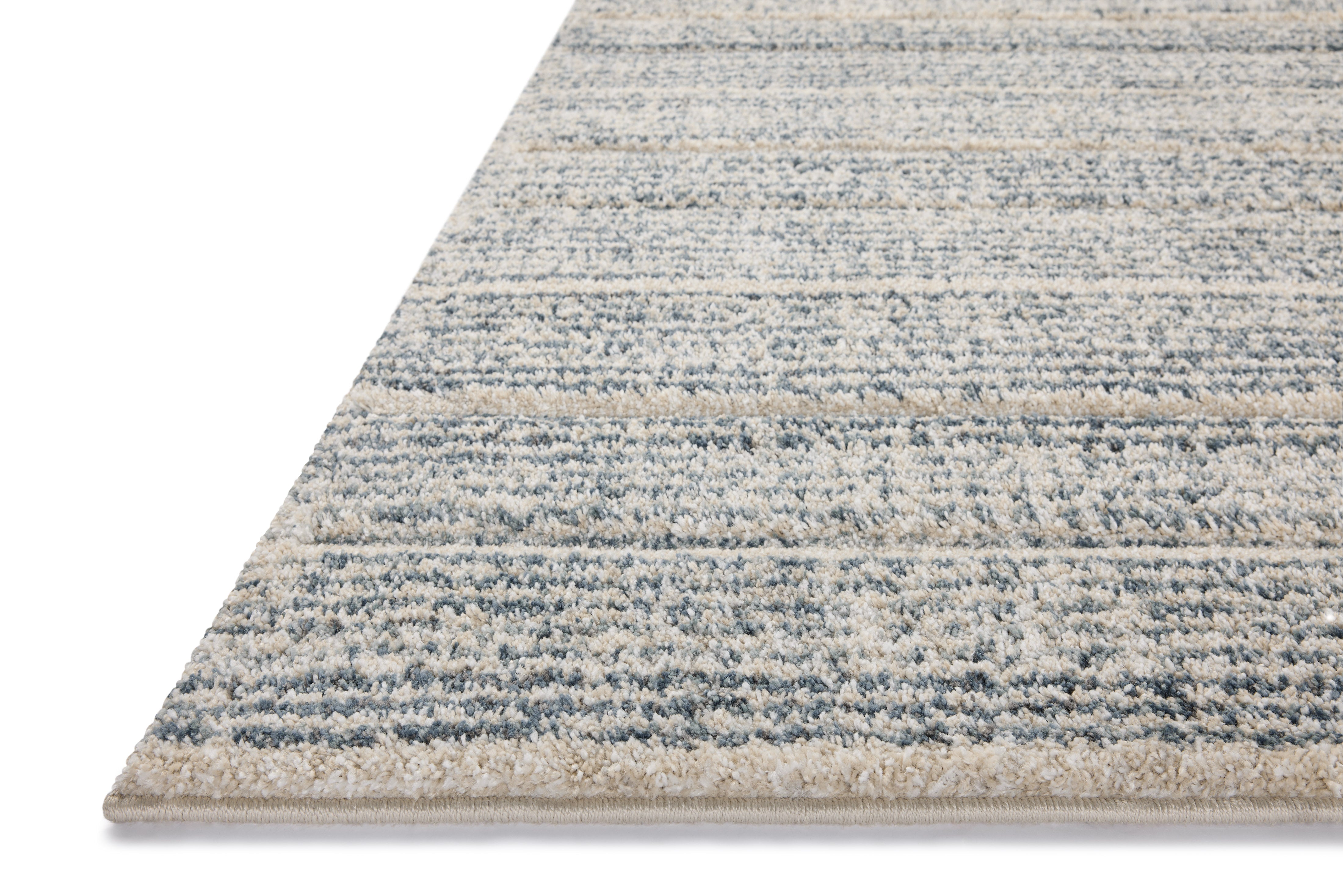 Loloi Silas Oatmeal / Blue Runner Rug Loloi
