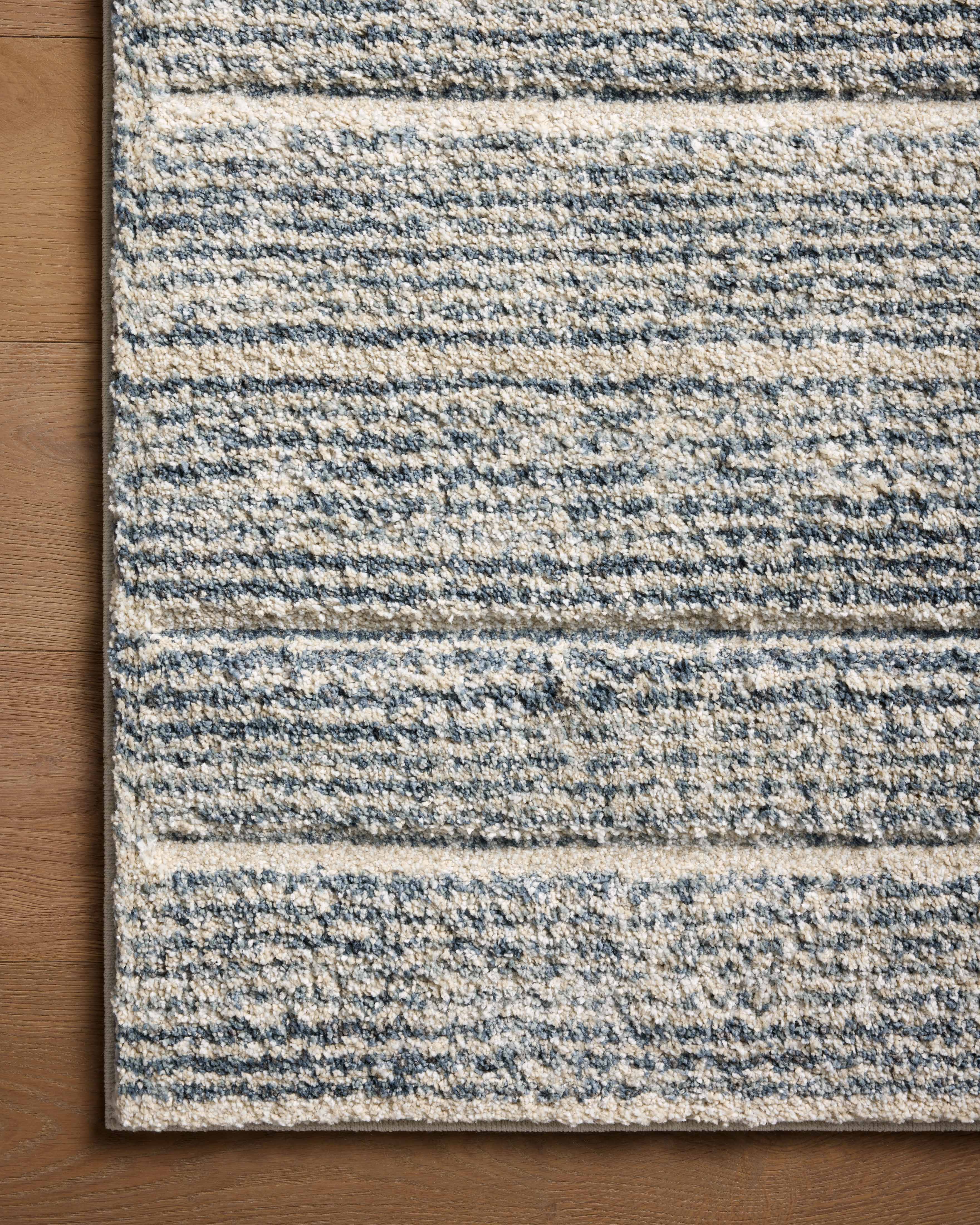 Loloi Silas Oatmeal / Blue Runner Rug Loloi