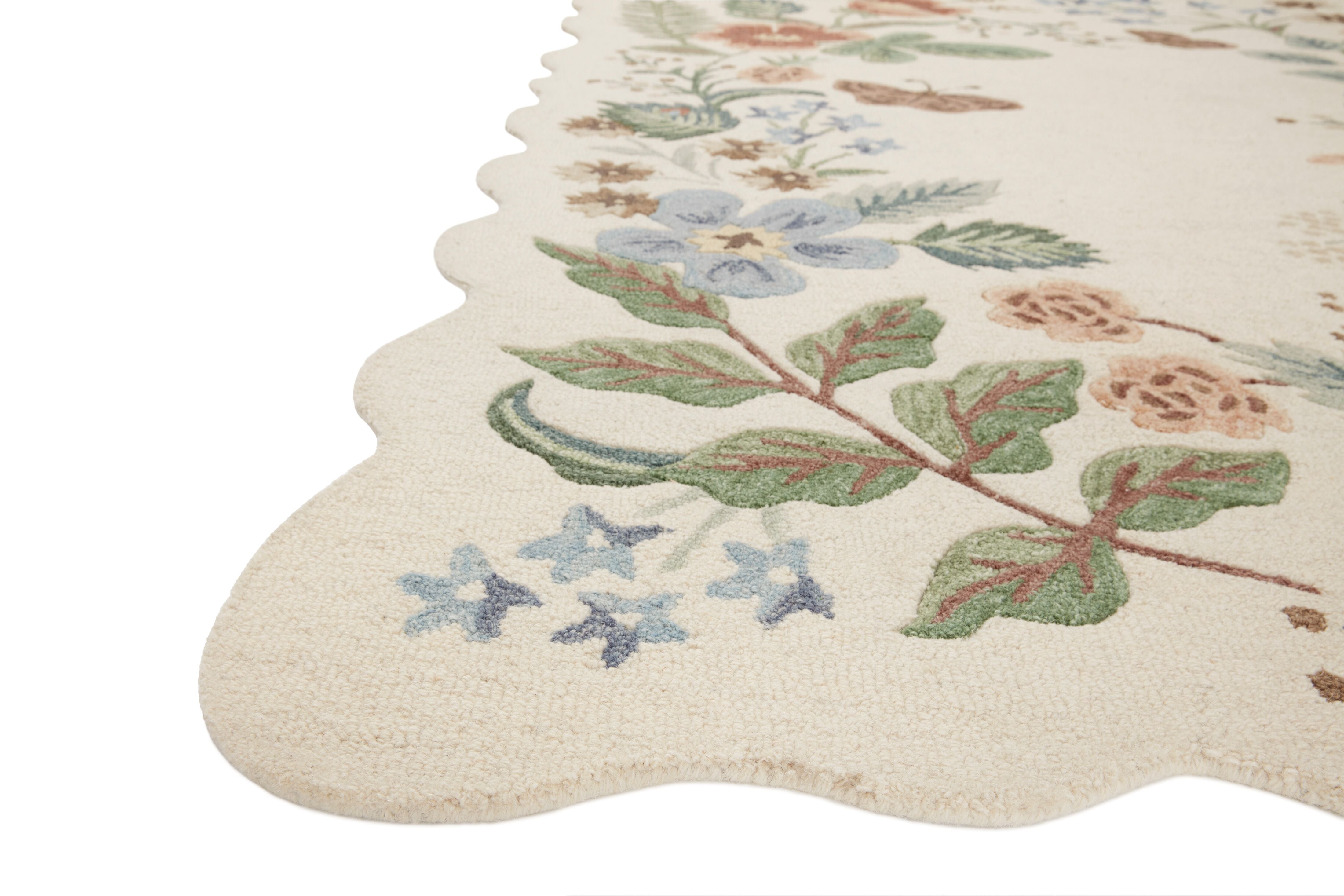 Rifle Paper Co. x Loloi Silhouette Cream Rug RUGS - wool Loloi