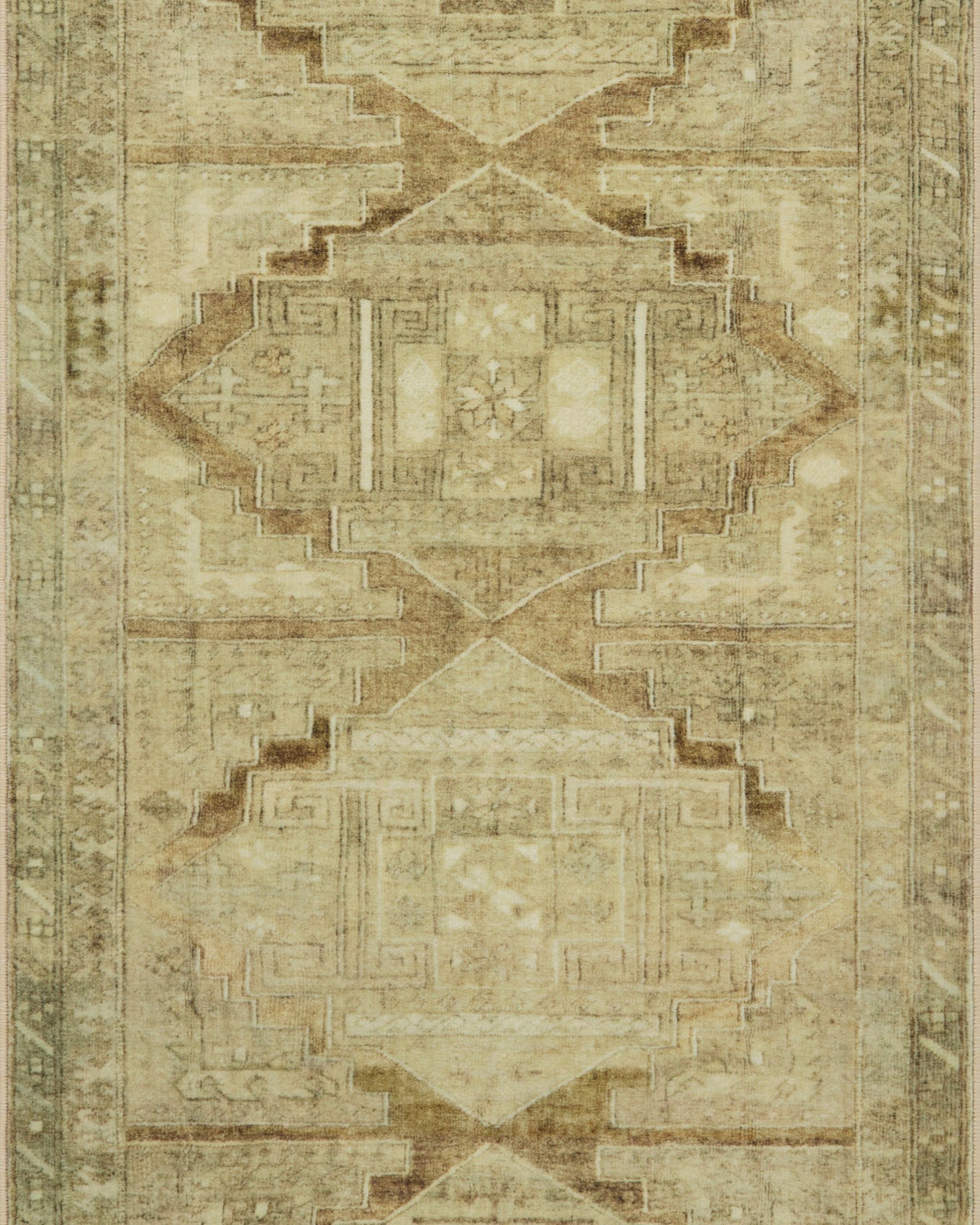 Joanna Gaines x Loloi Sinclair Khaki / Tobacco Rug RUGS - synthetic Loloi