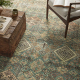Joanna Gaines x Loloi Sinclair Turquoise / Multi Rug RUGS - synthetic Loloi