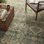 Magnolia Home by Joanna Gaines x Loloi Sinclair Turquoise / Multi Rug 1 - RUGS - patterned Loloi