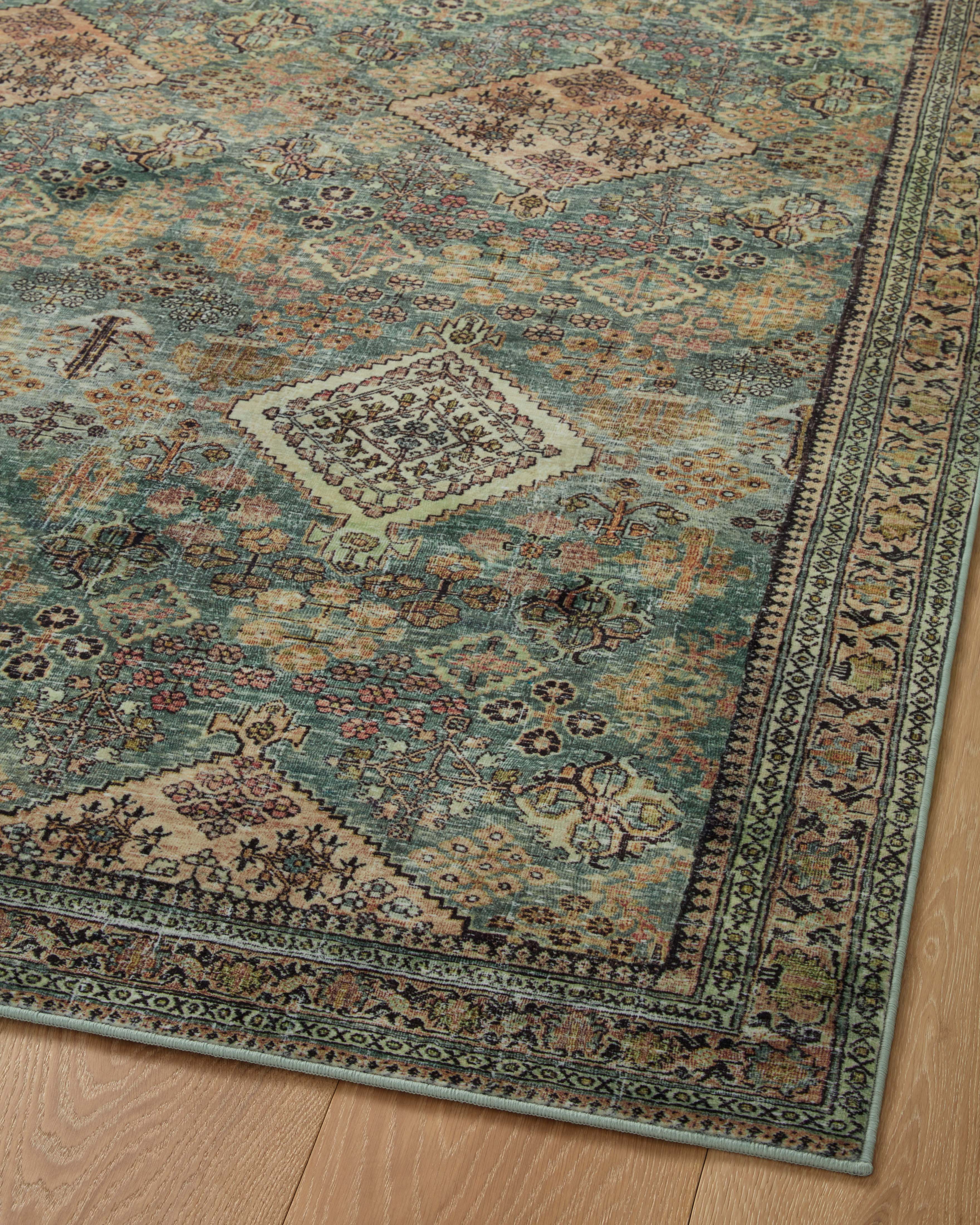 Joanna Gaines x Loloi Sinclair Turquoise / Multi Rug RUGS - synthetic Loloi
