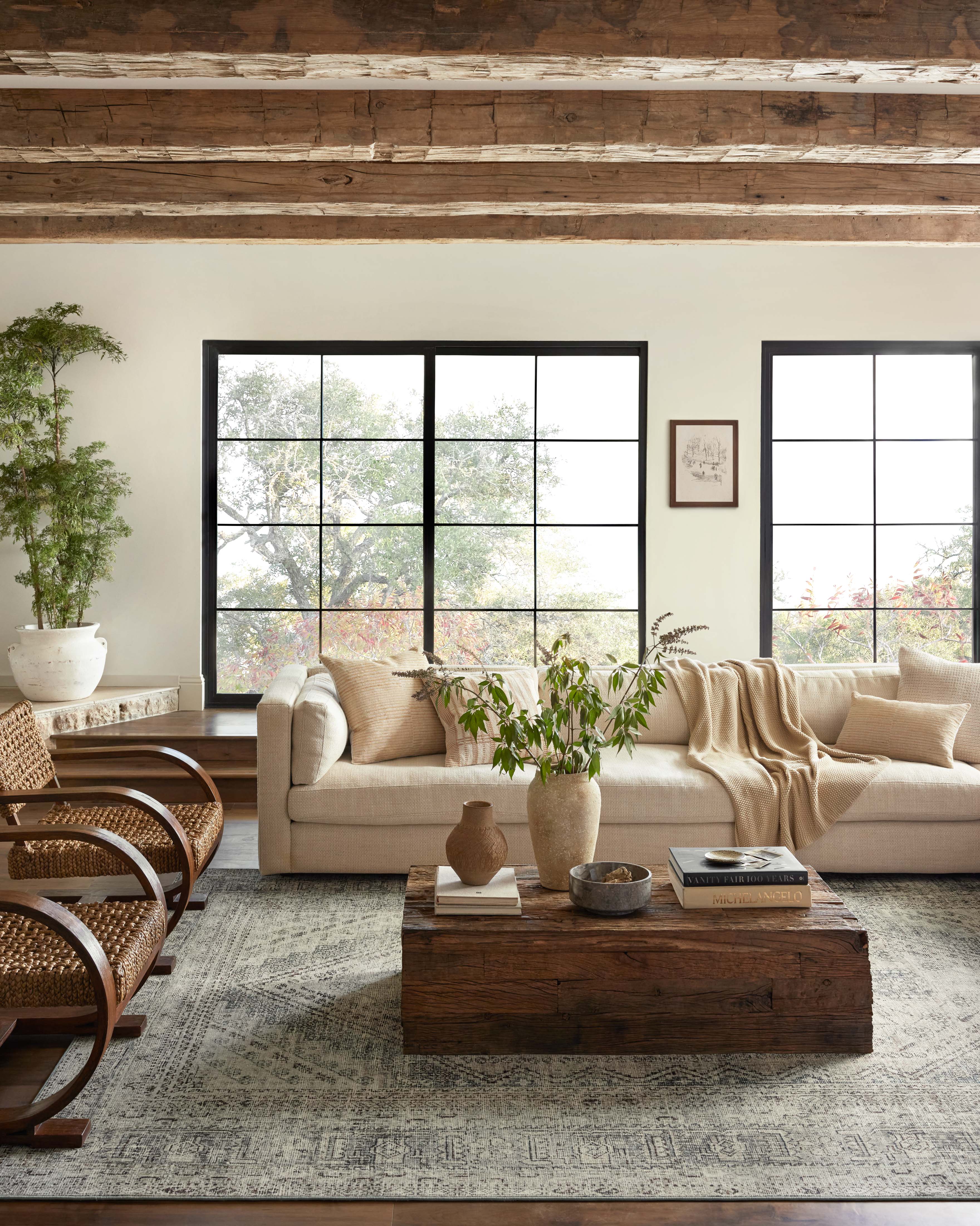 Joanna Gaines x Loloi Sinclair Natural / Sage Rug RUGS - synthetic Loloi