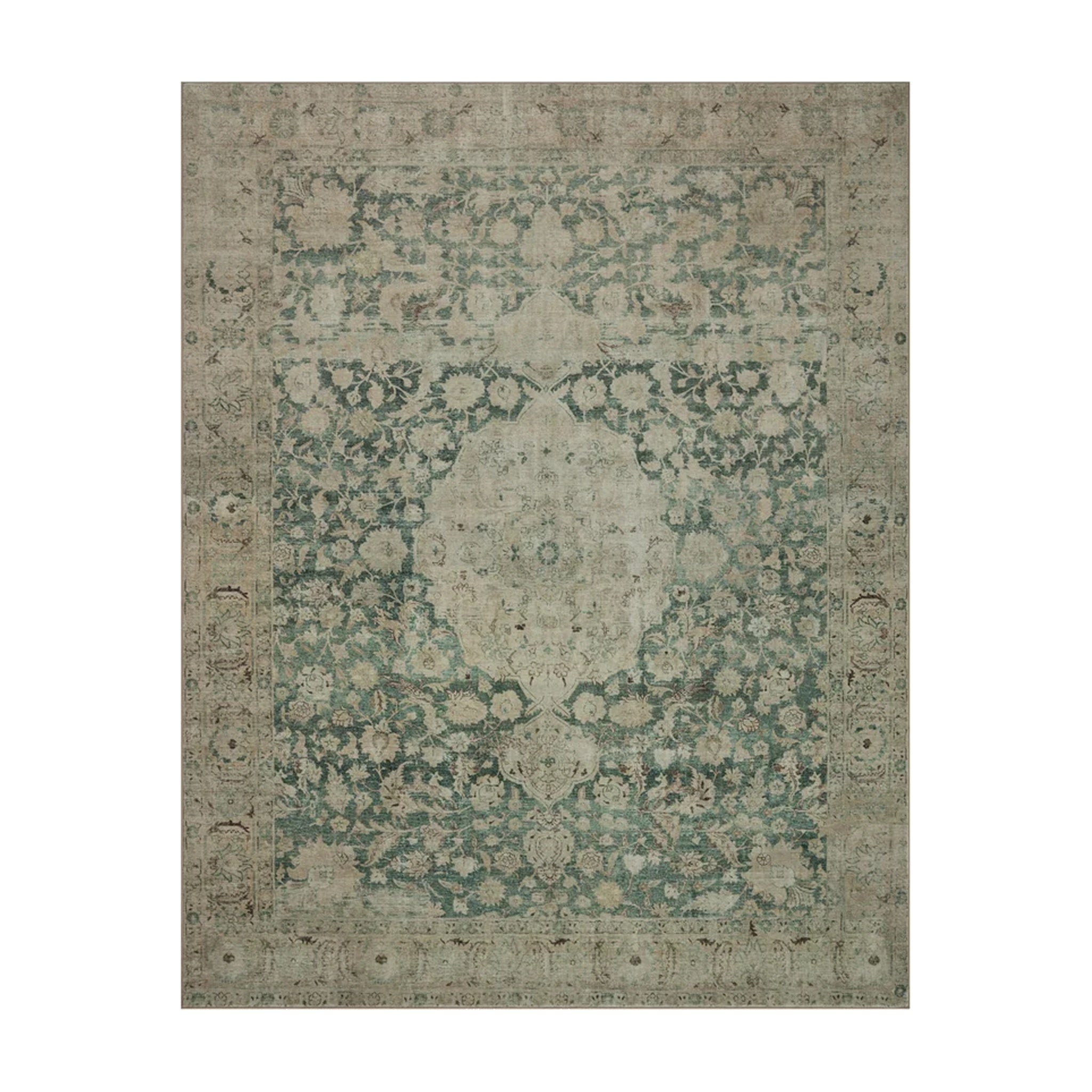 Joanna Gaines x Loloi Sinclair Jade / Sand Rug RUGS - synthetic Loloi 18" x 18"