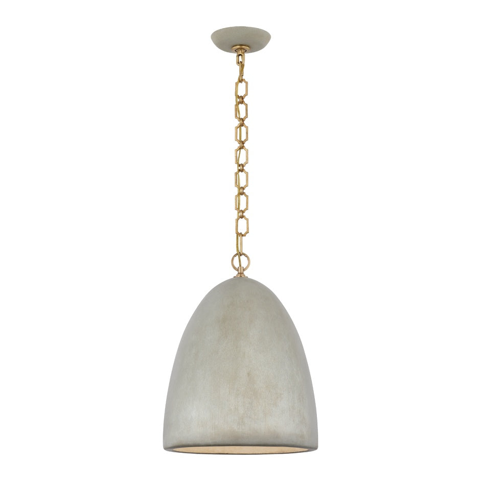 Elliot Medium Dome Pendant LIGHTING - pendant Visual Comfort - Signature Portland Gray