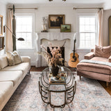 Loloi Skye Blush / Grey Oval Rug RUGS - synthetic Loloi
