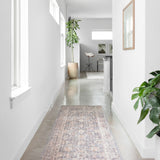 Loloi Skye Grey / Apricot Oval Rug RUGS - synthetic Loloi