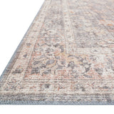 Loloi Skye Grey / Apricot Oval Rug RUGS - synthetic Loloi