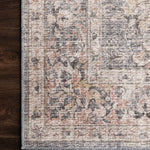 Loloi Skye Grey / Apricot Oval Rug RUGS - synthetic Loloi