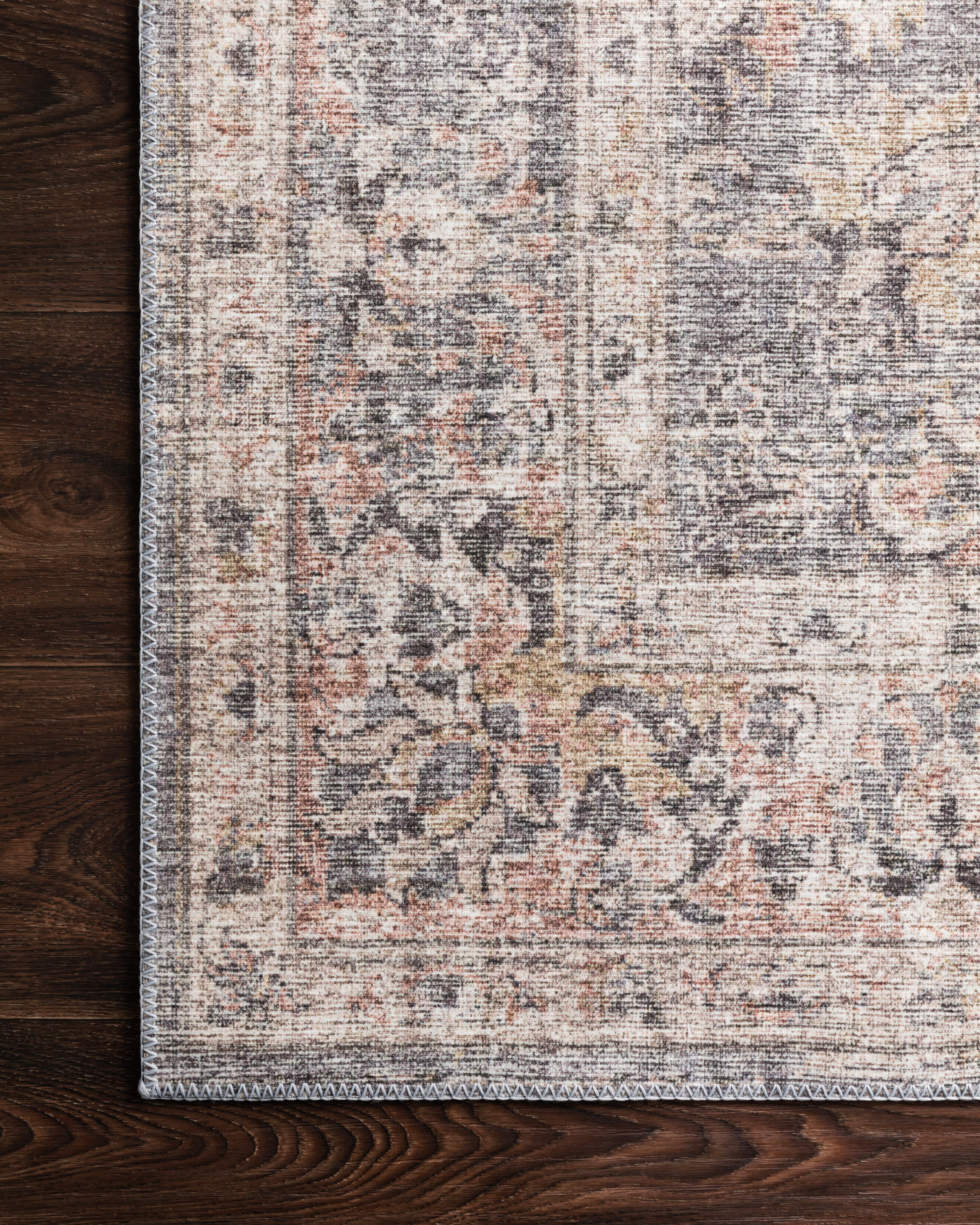 Loloi Skye Grey / Apricot Rug RUGS - synthetic Loloi