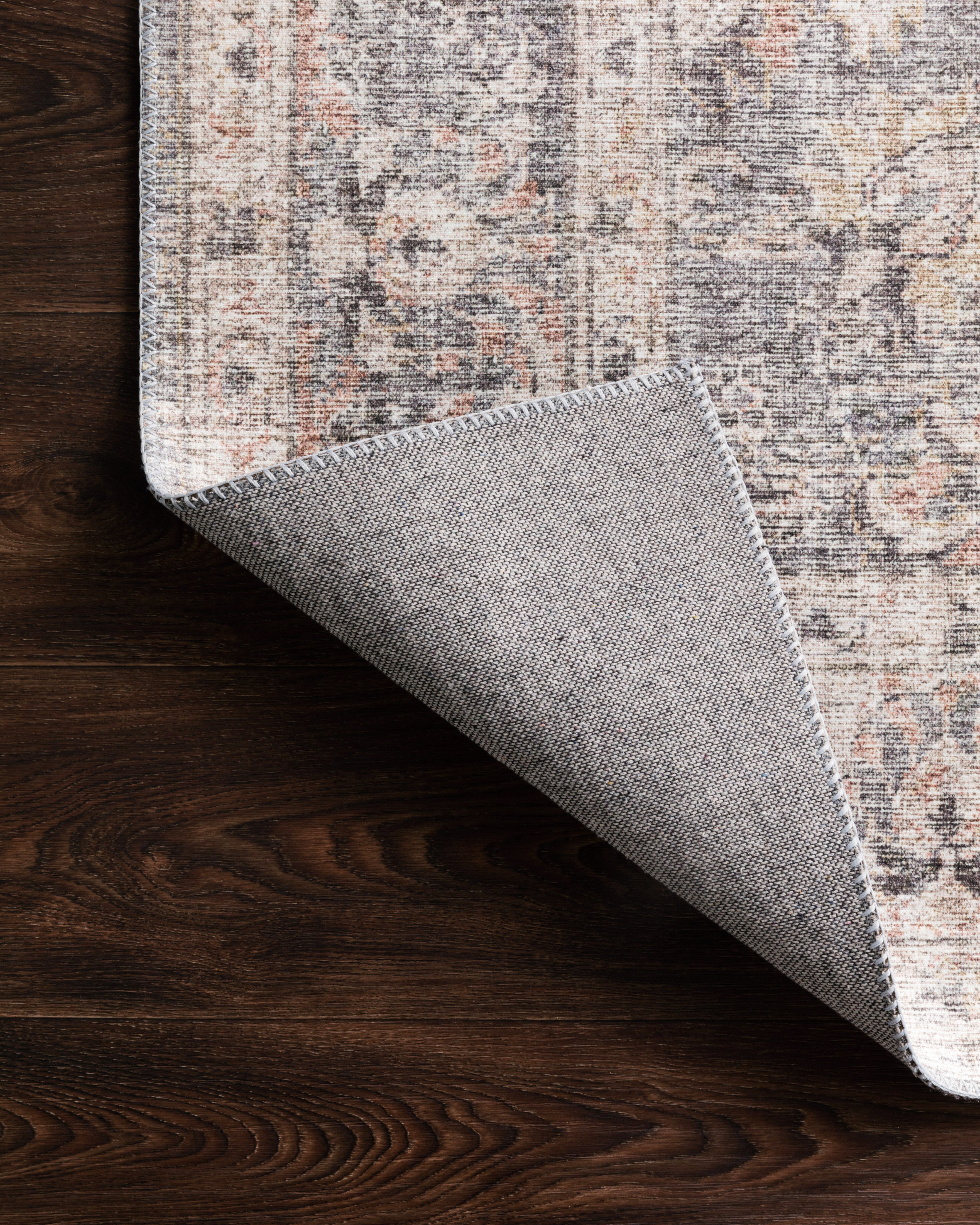 Loloi Skye Grey / Apricot Oval Rug RUGS - synthetic Loloi