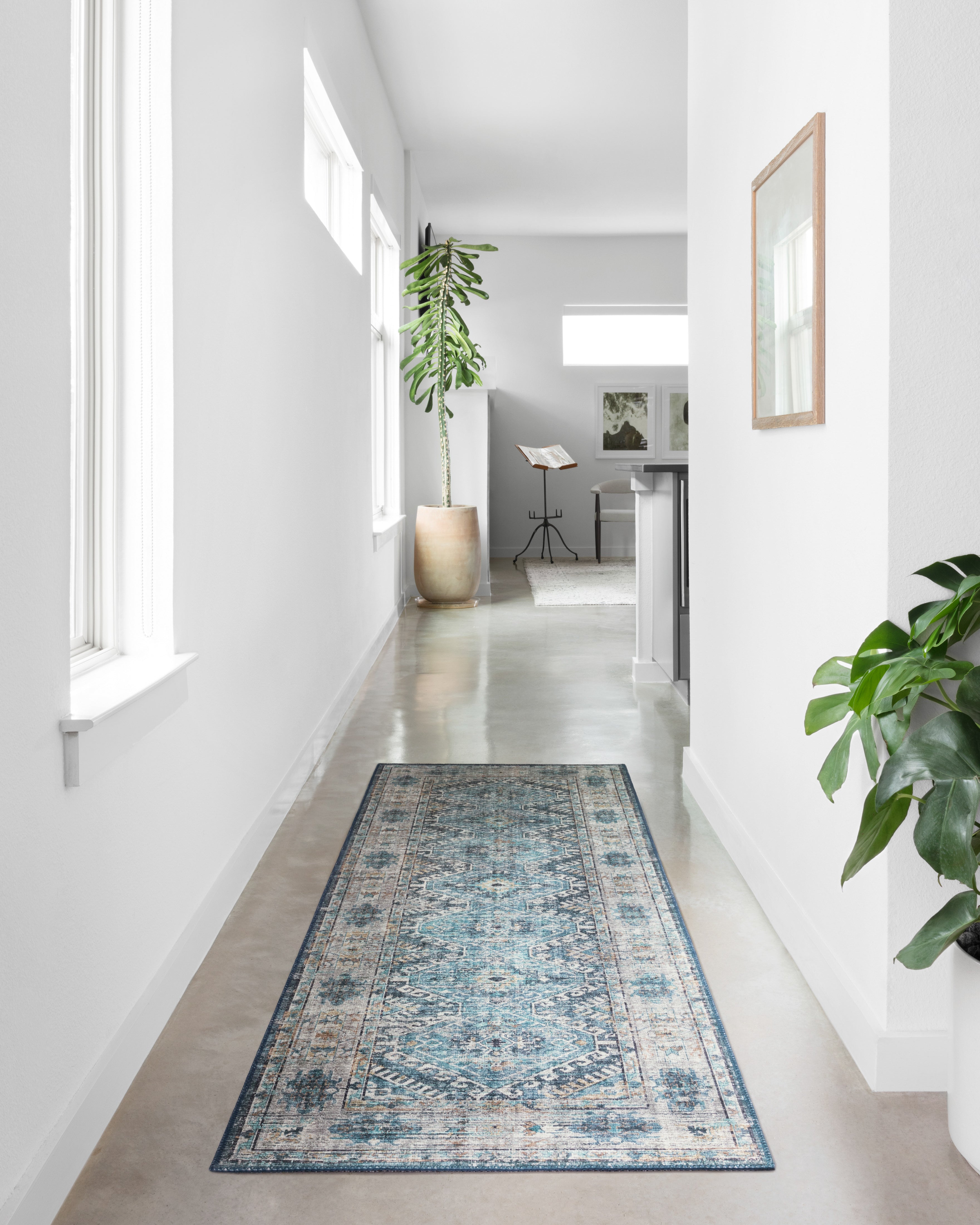 Loloi Skye Denim / Natural Rug RUGS - synthetic Loloi