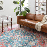Loloi Skye Brick / Ocean Oval Rug RUGS - synthetic Loloi
