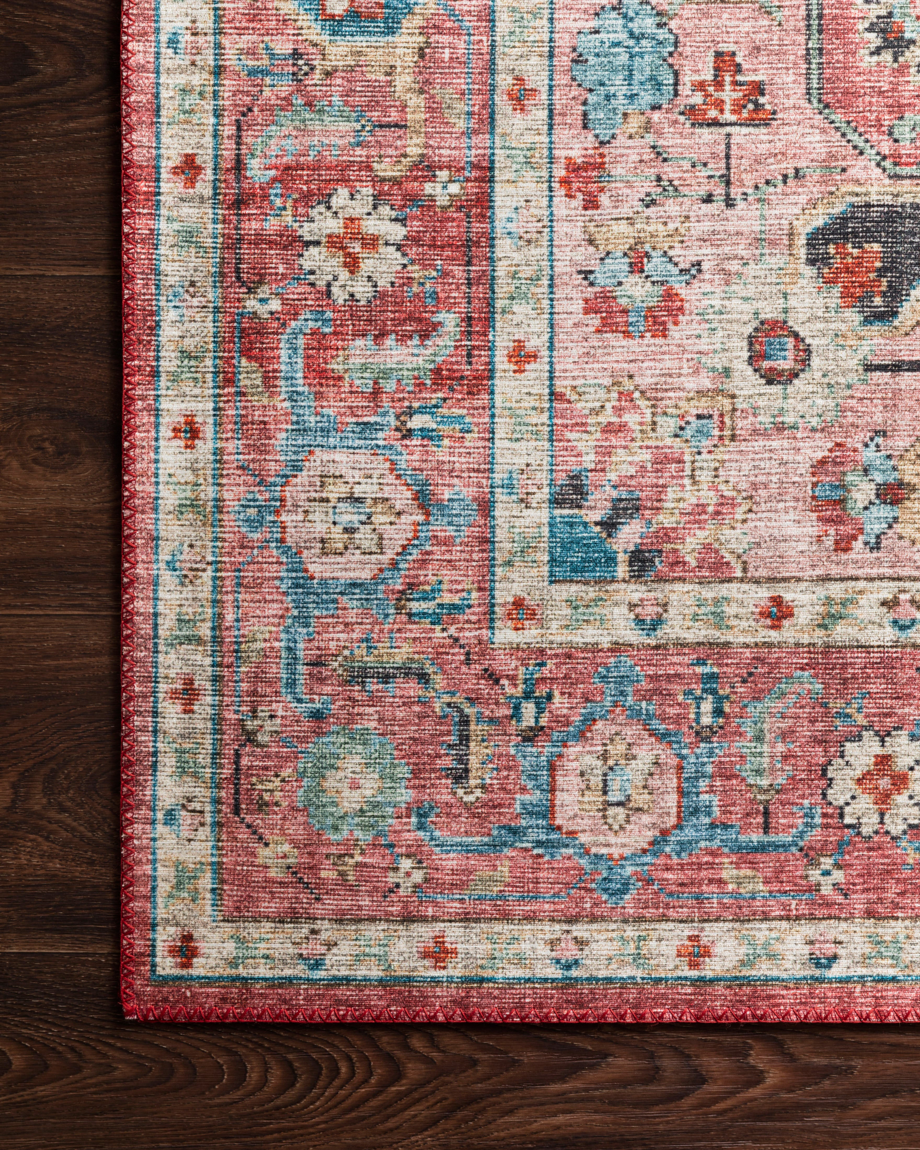 Loloi Skye Brick / Ocean Oval Rug RUGS - synthetic Loloi