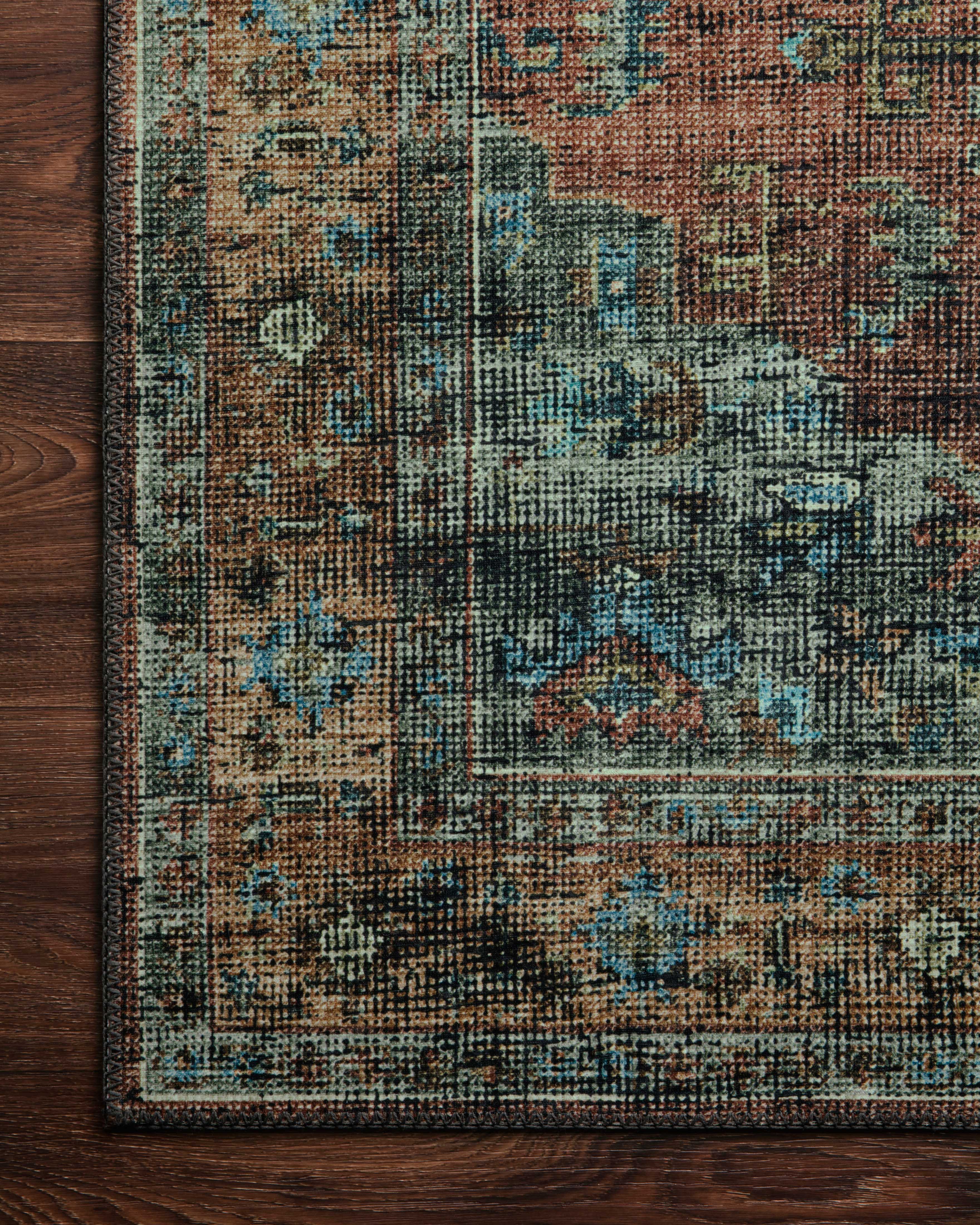 Loloi Skye Terracotta / Sky Oval Rug RUGS - synthetic Loloi