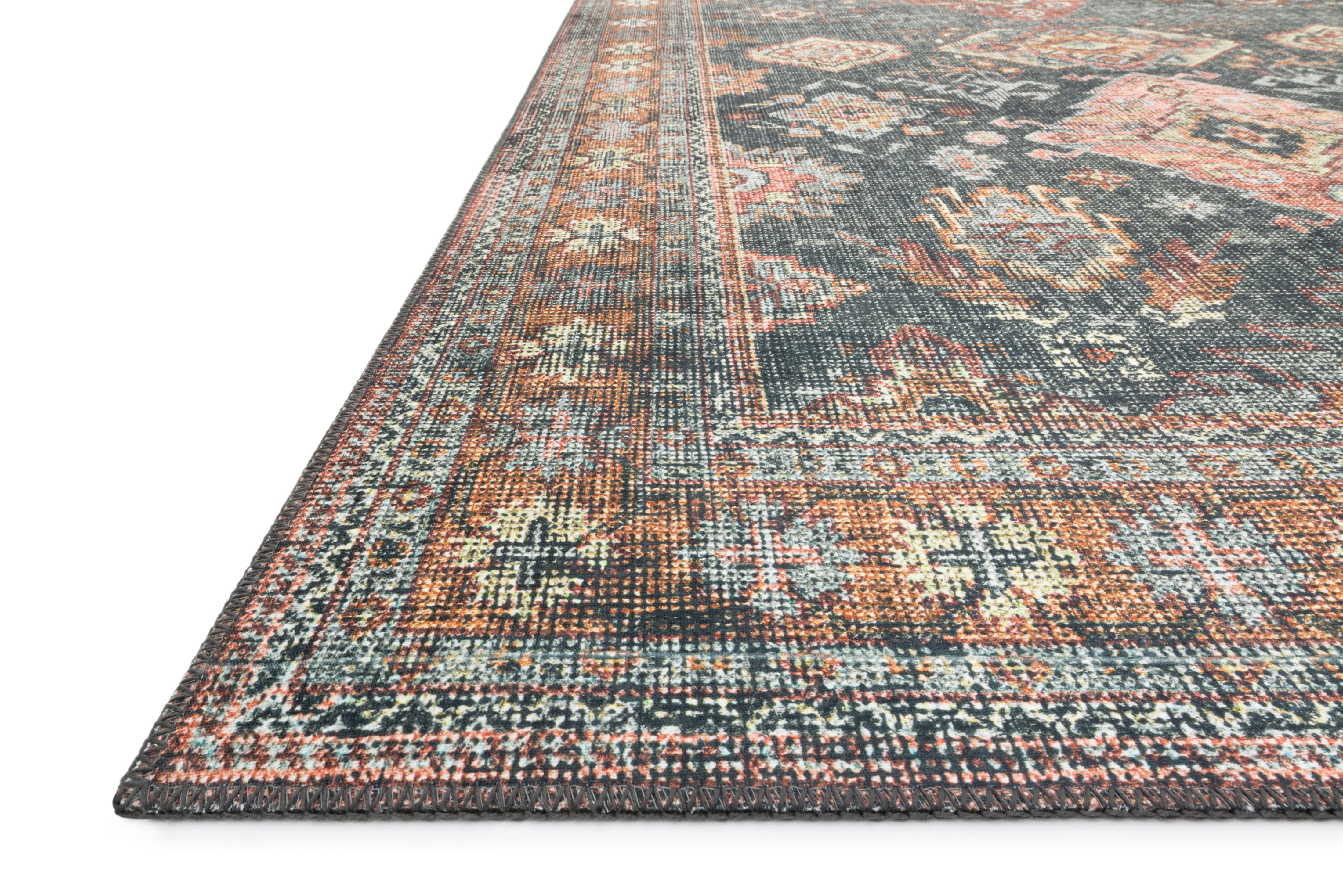 Loloi Skye Sea / Rust Rug RUGS - synthetic Loloi