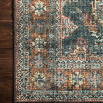 Loloi Skye Sea / Rust Oval Rug RUGS - synthetic Loloi
