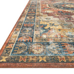 Loloi Skye Rust / Blue Rug RUGS - synthetic Loloi