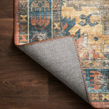 Loloi Skye Rust / Blue Rug RUGS - synthetic Loloi