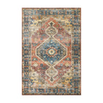 Loloi Skye Rust / Blue Rug RUGS - synthetic Loloi 18" x 18"