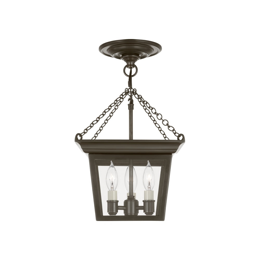 Cornice Semi-Flush Lantern LIGHITING - semi-flush Visual Comfort - Signature Bronze