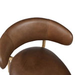 FLOOR MODEL - Mila Leather Dining Chair - set of 2 - Mocha FURNITURE - floor model LH IMPORTS