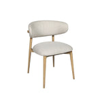 Mila Dining Chair - set of 2 10 - a - FURNITURE - dining chair LH IMPORTS Vanilla Tweed