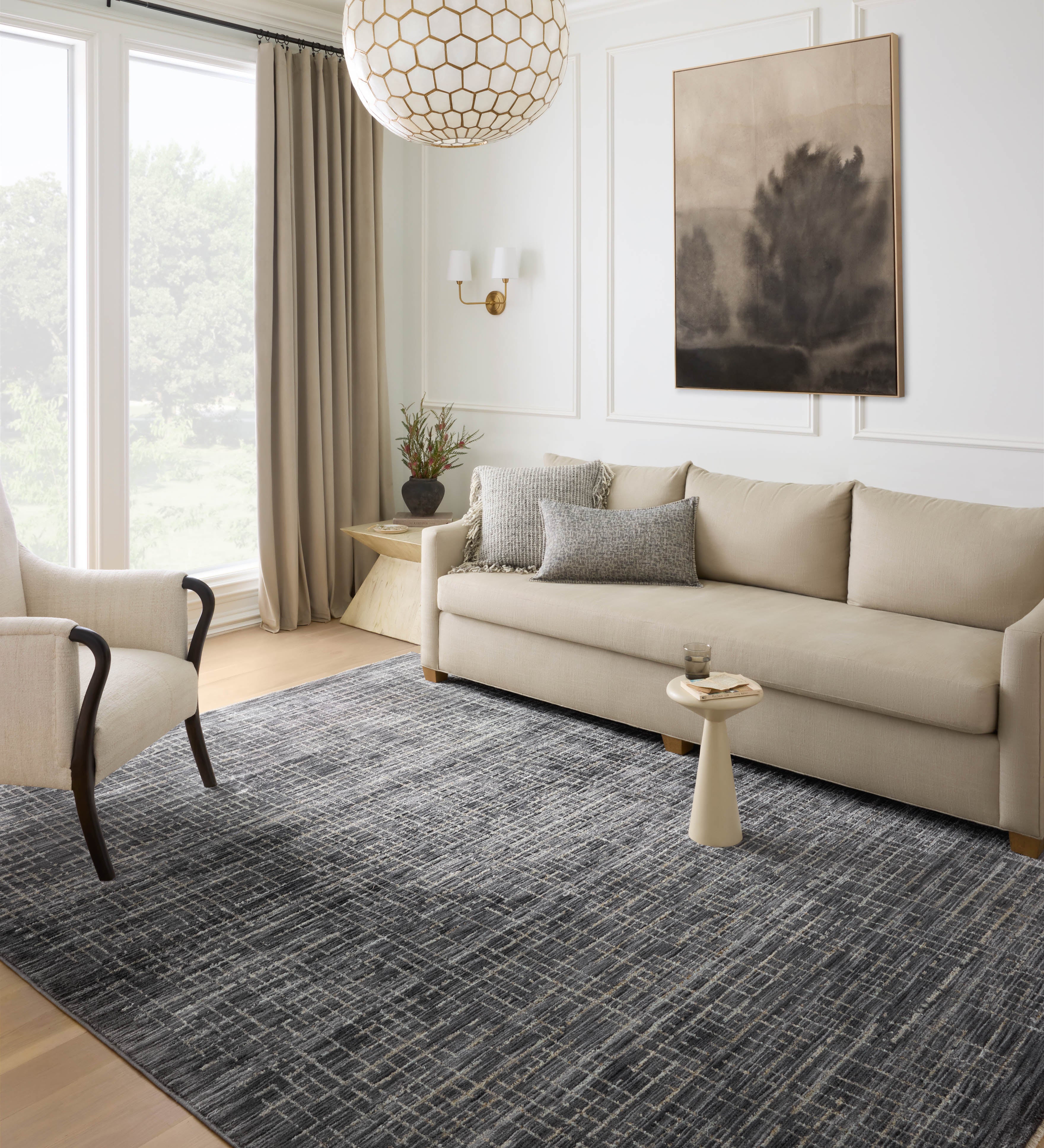 Loloi Soho Onyx / Silver Rug RUGS - synthetic Loloi