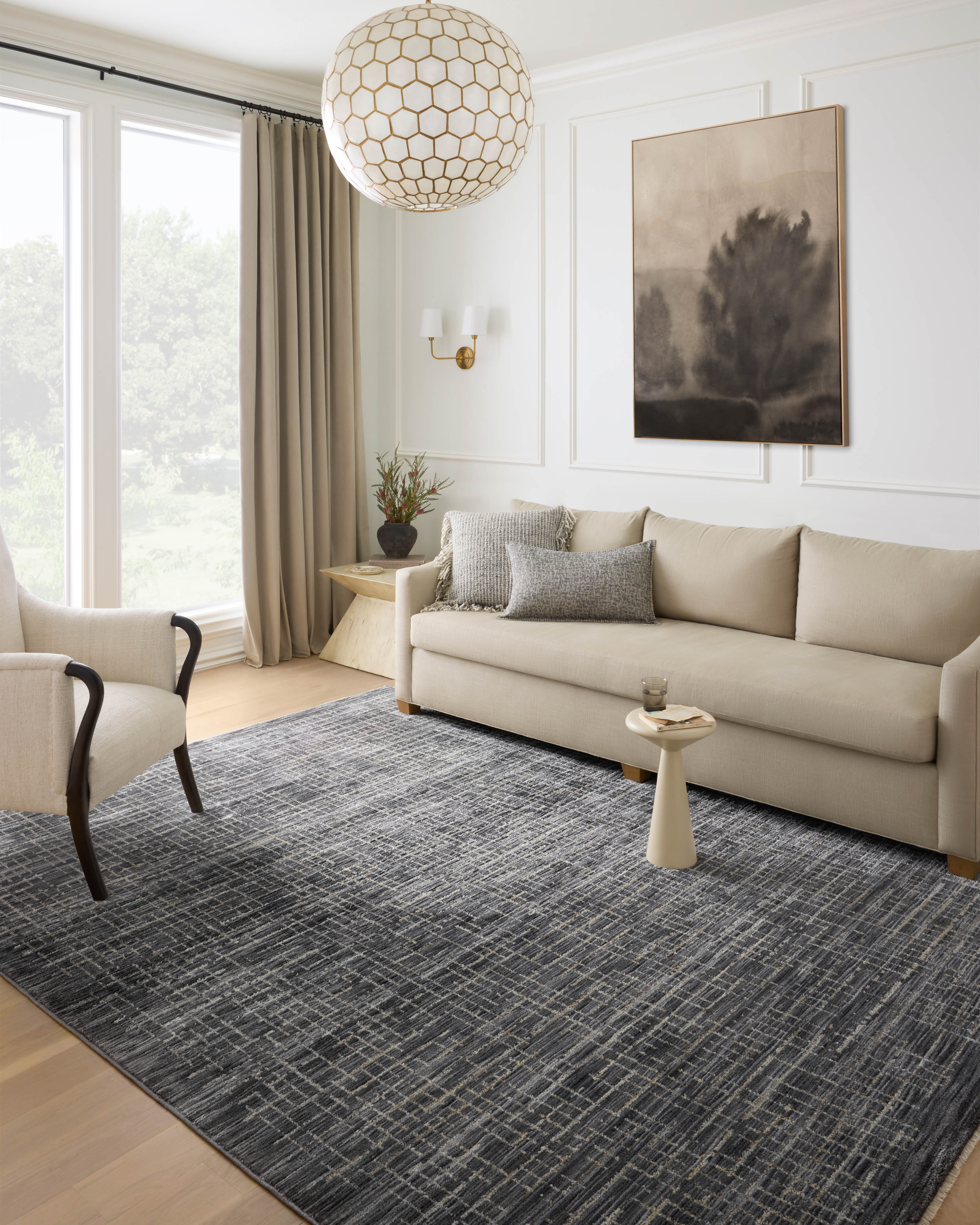 Loloi Soho Onyx / Silver Rug RUGS - synthetic Loloi
