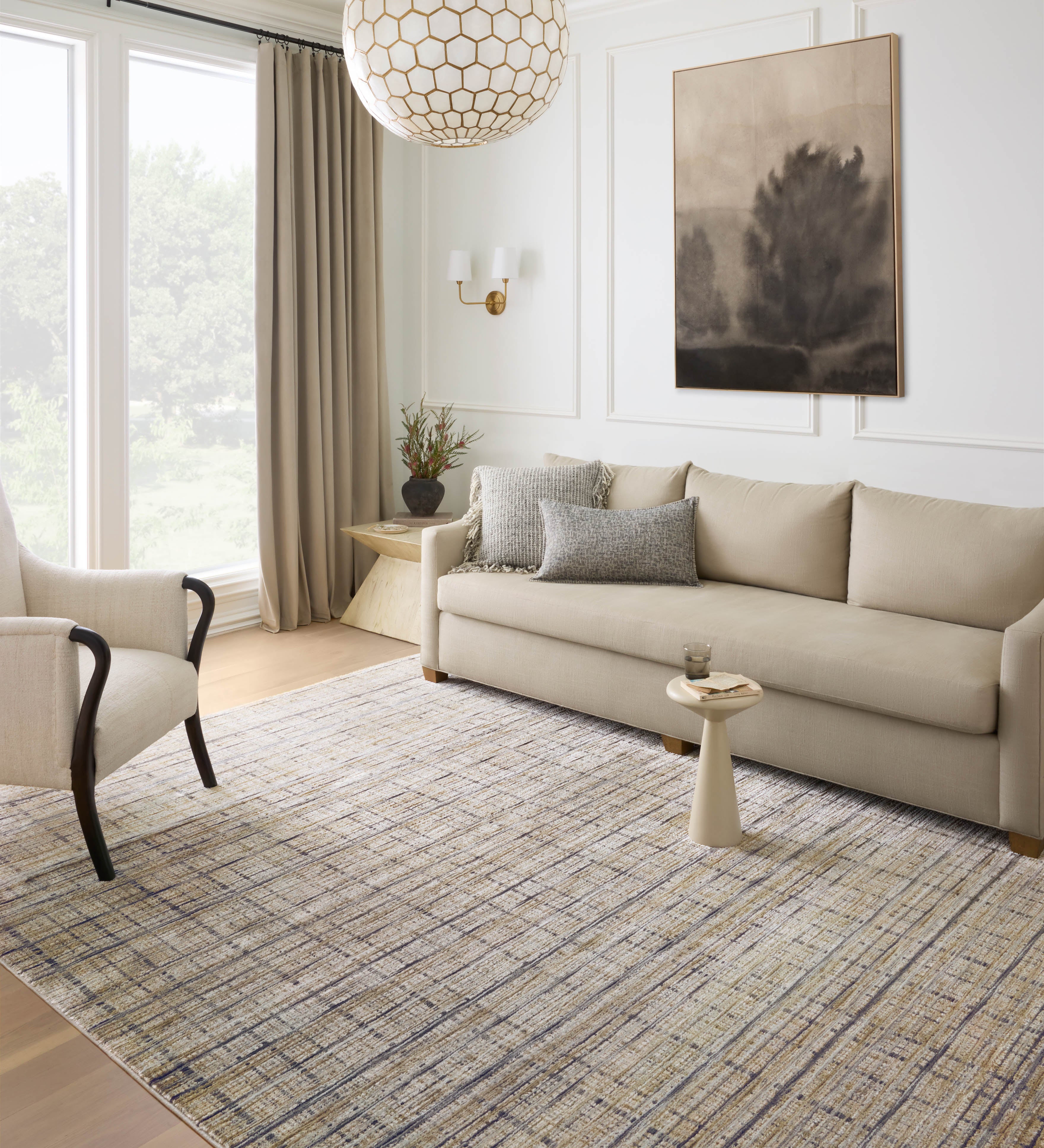 Loloi Soho Pebble / Charcoal Rug RUGS - synthetic Loloi