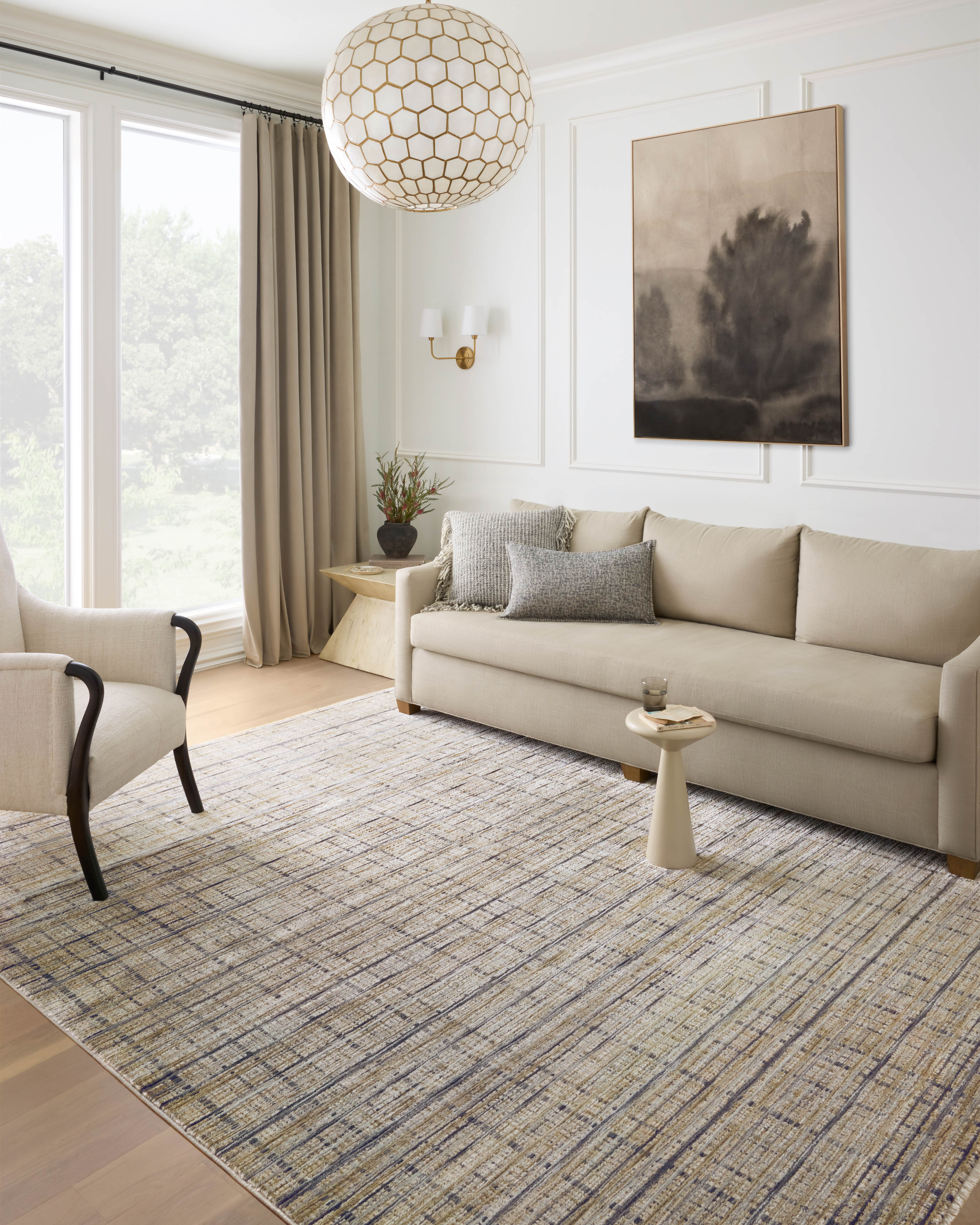Loloi Soho Pebble / Charcoal Rug RUGS - synthetic Loloi