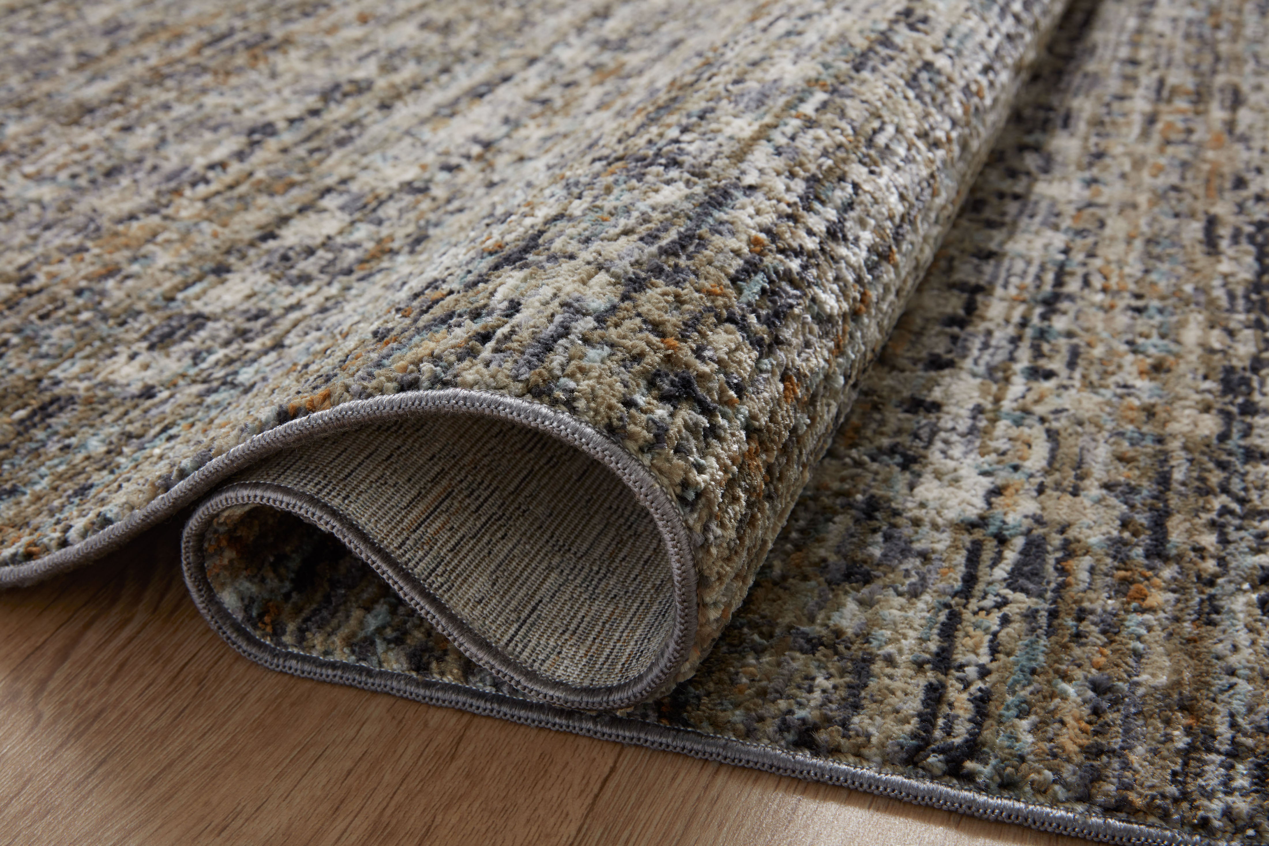 Loloi Soho Charcoal / Multi Rug RUGS - synthetic Loloi